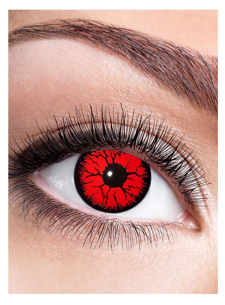 Metamorph Motivlinsen Berserker mit Dioptrien, Eine farbige Kontaktlinse mit Stärke