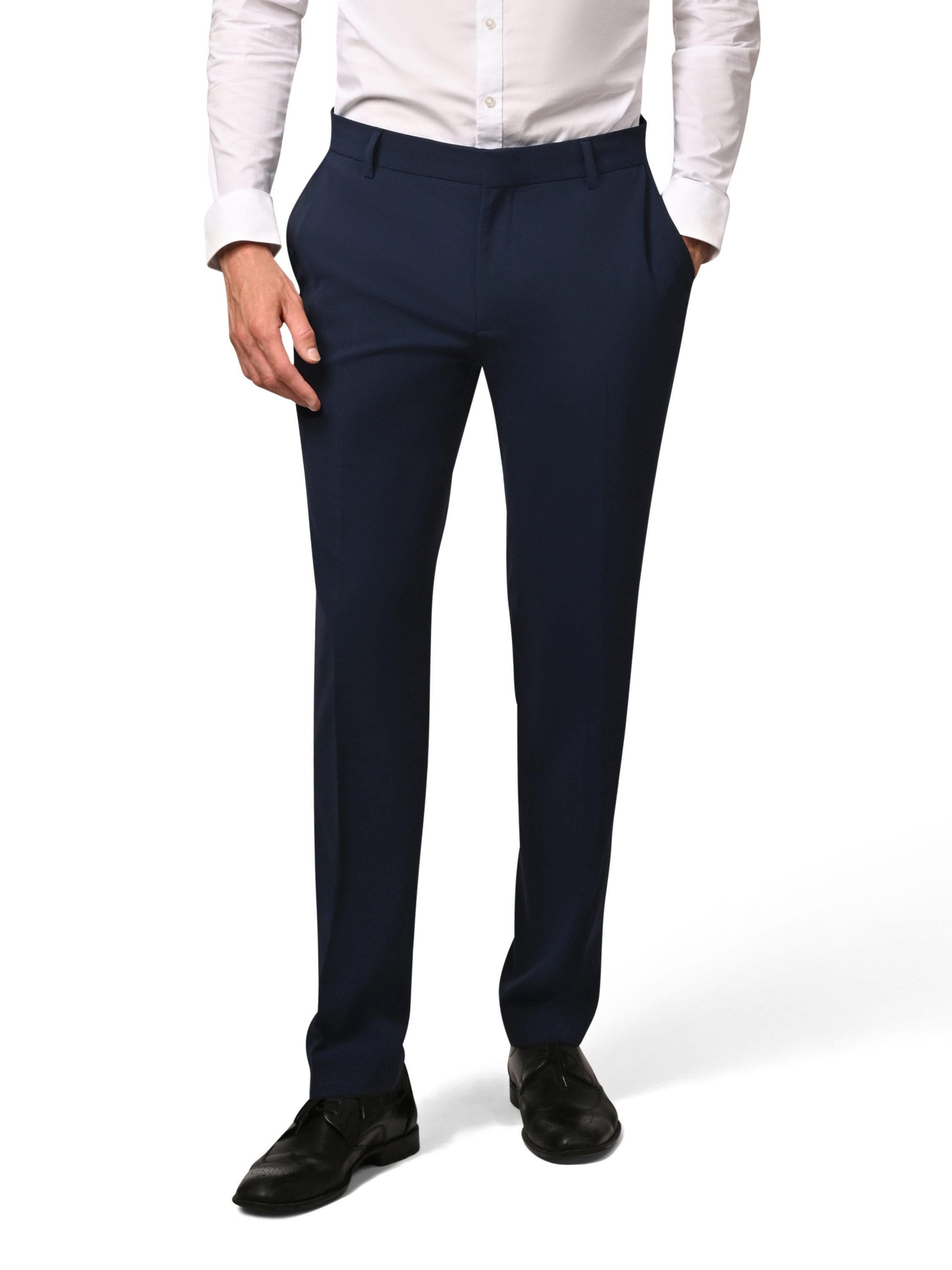 Hirschthal Anzughose Herren Business Anzughose Slim-Fit günstig online kaufen