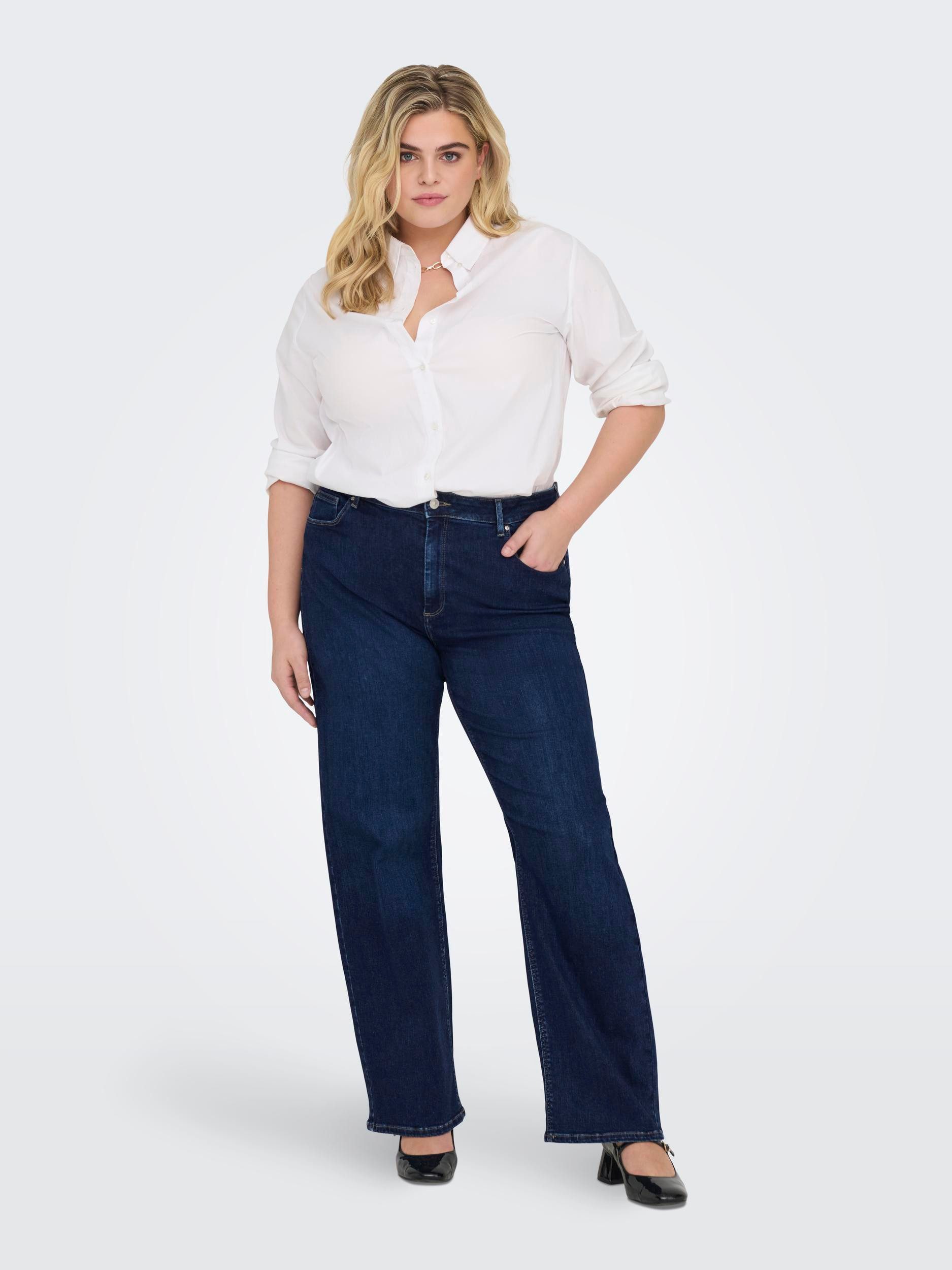 ONLY CARMAKOMA High-waist-Jeans CARWILLY HW WIDE JEANS CRO NOOS