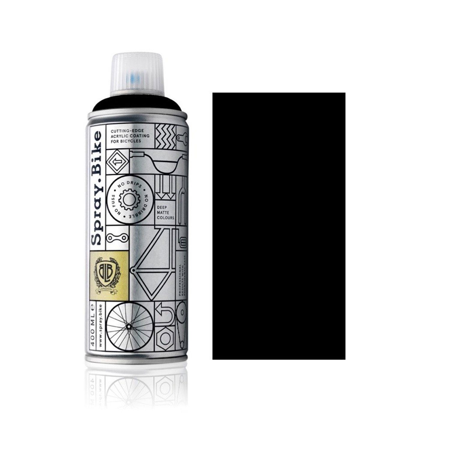 Spray.Bike Sprühflasche Fahrrad Lackspray in versch. Farben - keine GRUNDIERUNG notwendig - Acryllack/Lackspray in 400 ml Spraydose, Matt- und Klarlack Optik möglich, UV-resistent, wetterfest, Matt-Optik