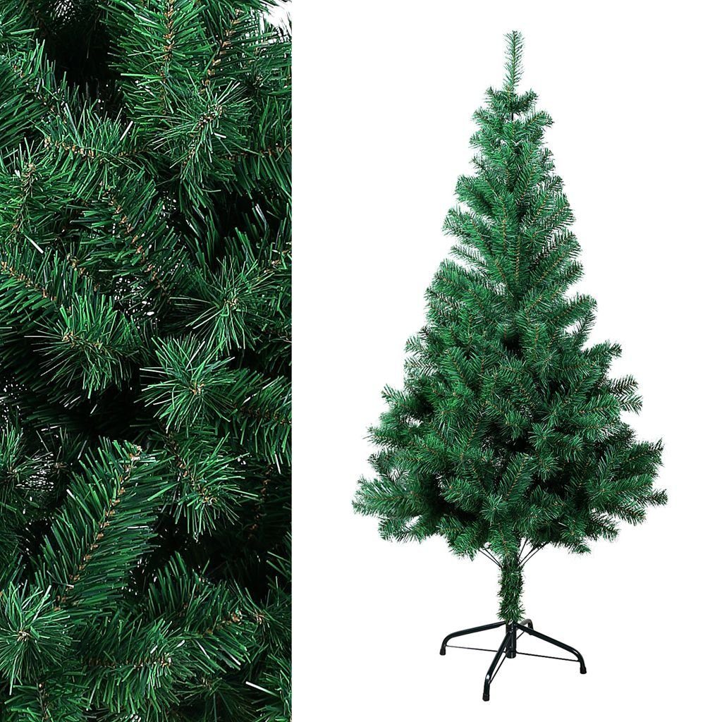 SunJas Künstlicher Weihnachtsbaum XM-3-9, 120cm-180cm Christbaum Ständer Tannenbaum Weihnachtsbäume mit grün