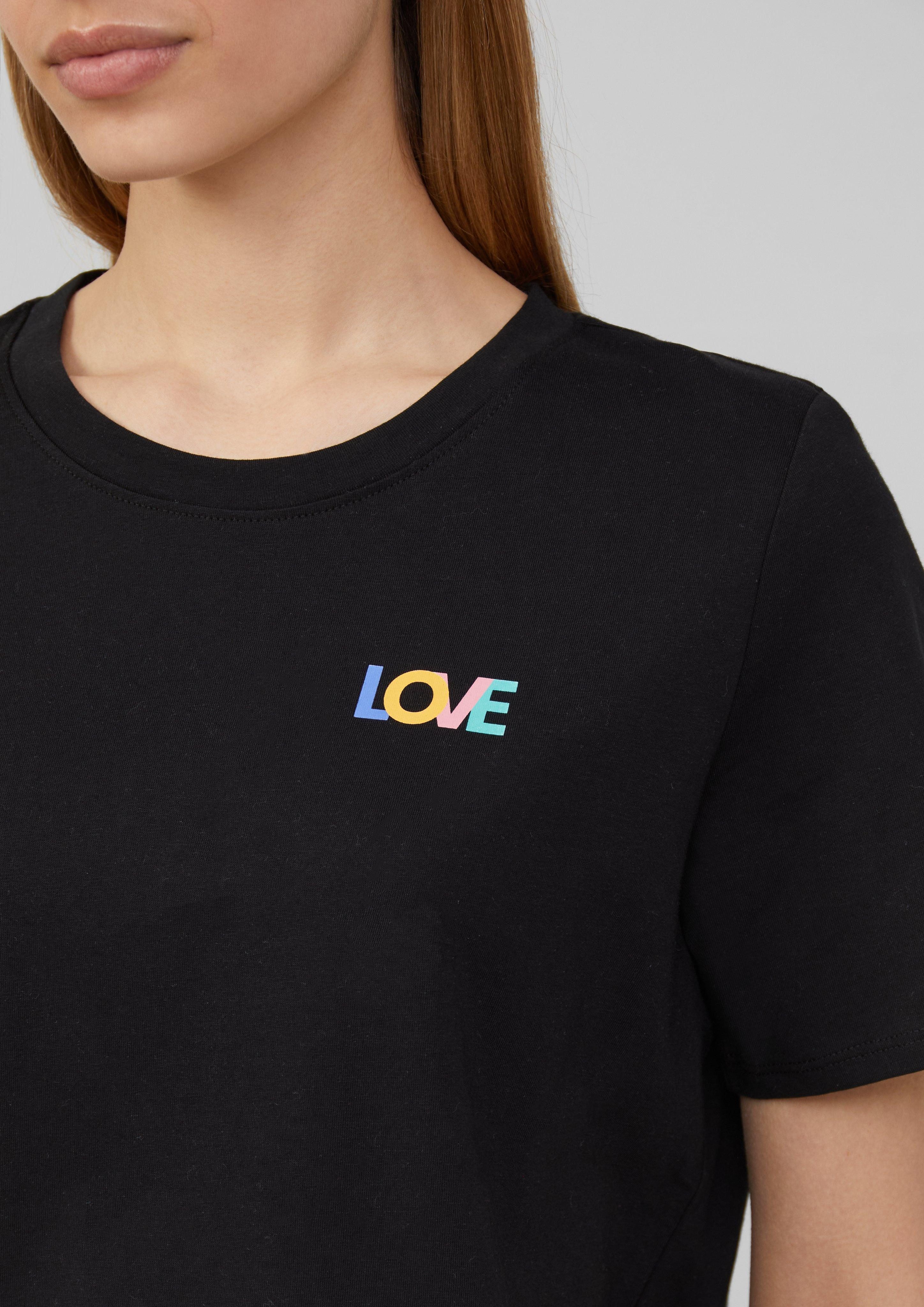 s.Oliver Kurzarmshirt T-Shirt mit Frontprint günstig online kaufen