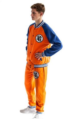GalaxyCat Kostüm Baseball Style Trainingsanzug im Son Goku Design, Son Goku Traininganzug im Baseball Design