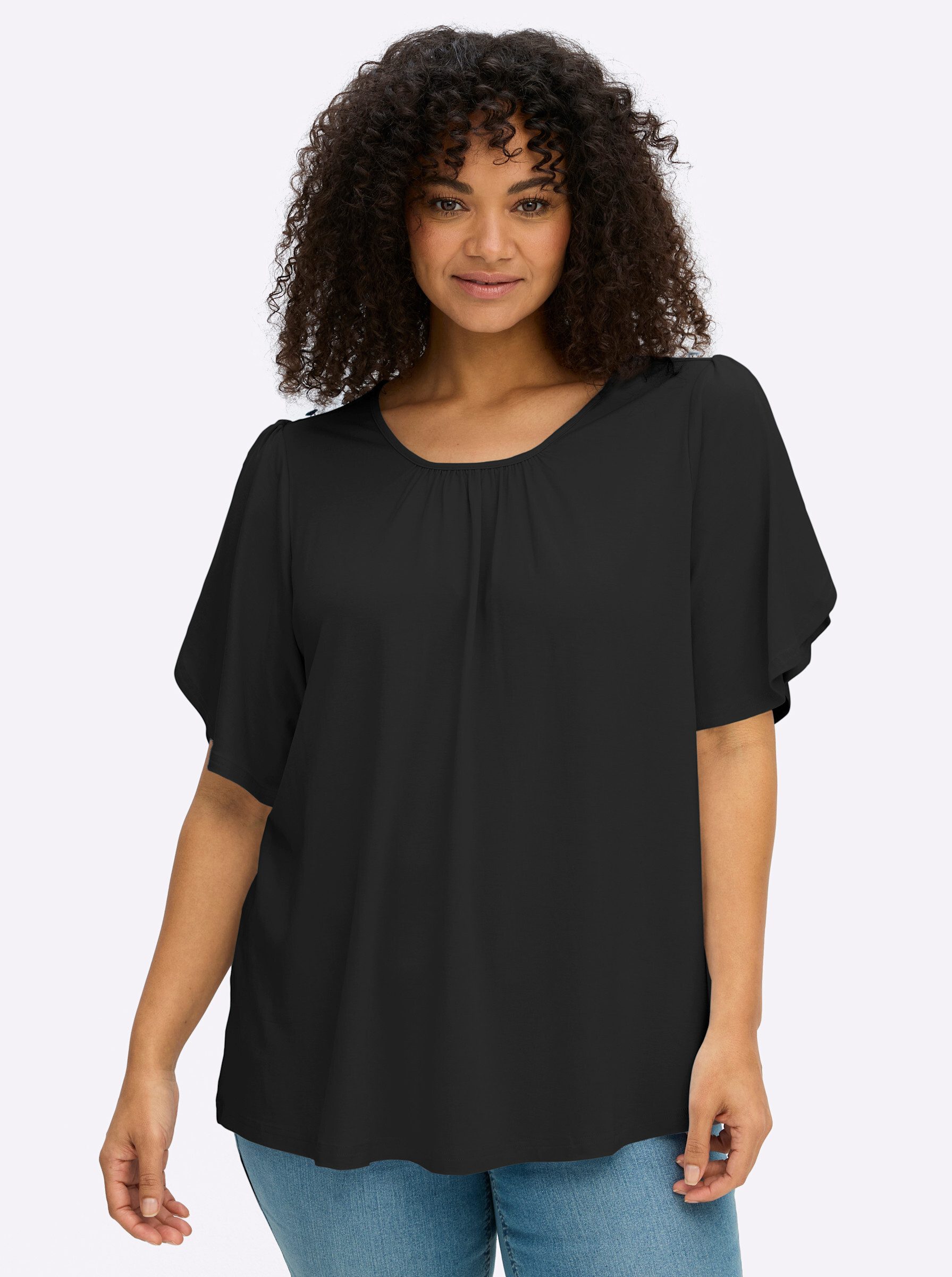 Sheego T-Shirt Shirt Kurzarm