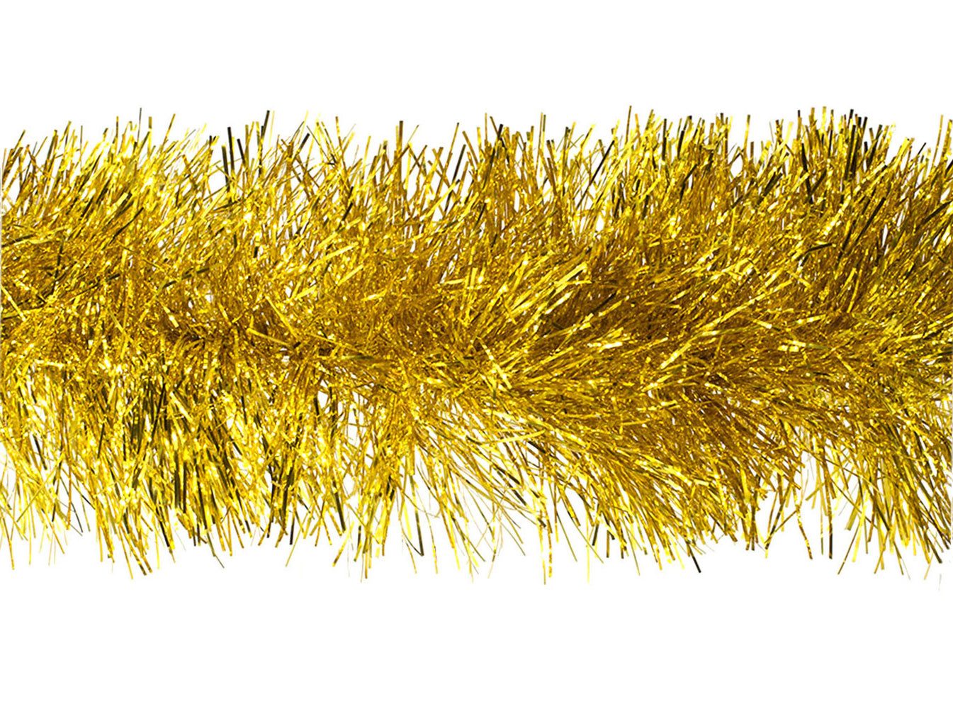 Creativery Lametta, Weihnachtsgirlande Lametta 15cm x 3m Gold