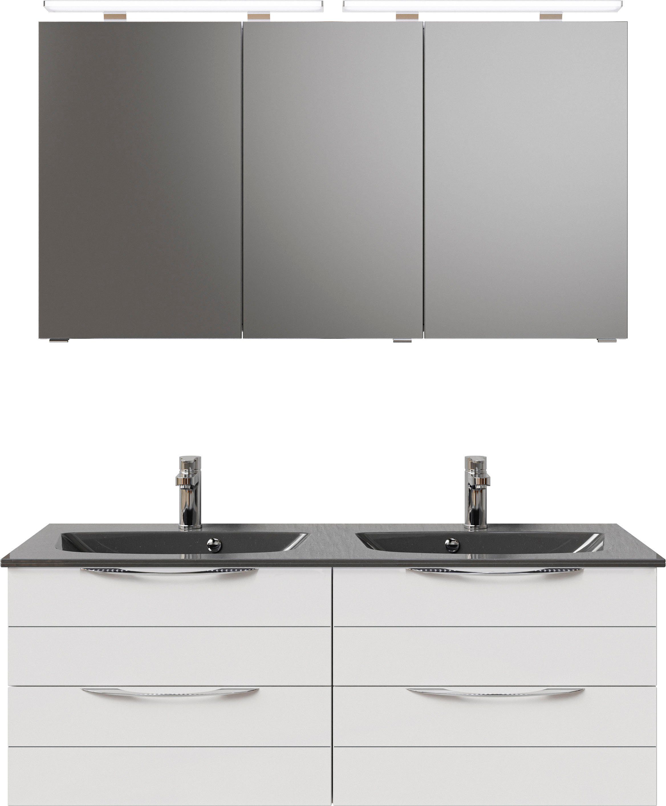 Saphir Badmöbel-Set Serie 6025 2-teilig Mineralmarmor-Waschtisch günstig online kaufen
