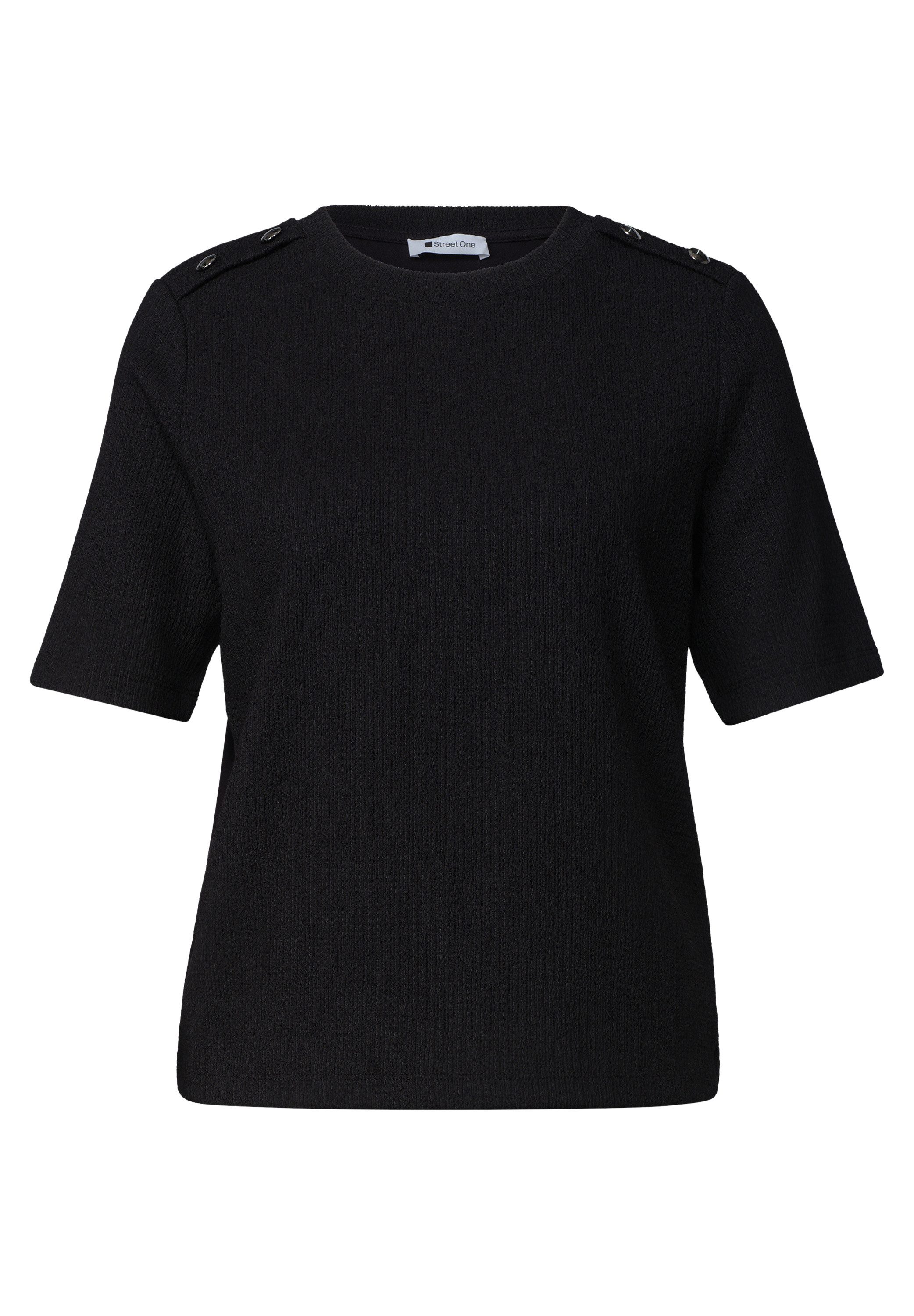 STREET ONE T-Shirt mit Strukturmix – Bild 4 von 5