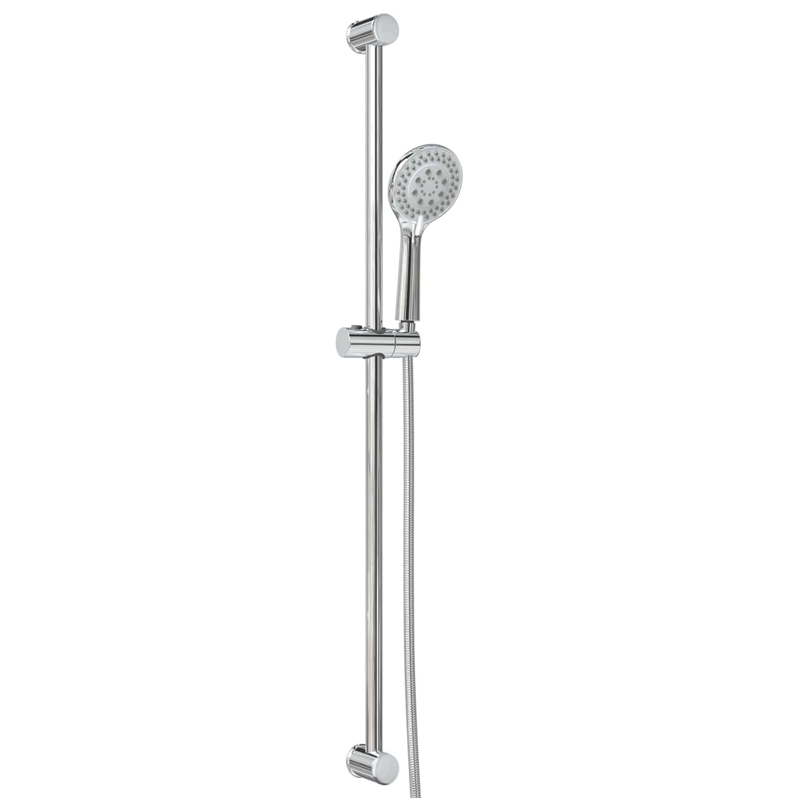 vidaXL Duscharmatur 101 cm Duschsystem Set Edelstahl 101 cm 5 Wasserstrahlfunktionen für I