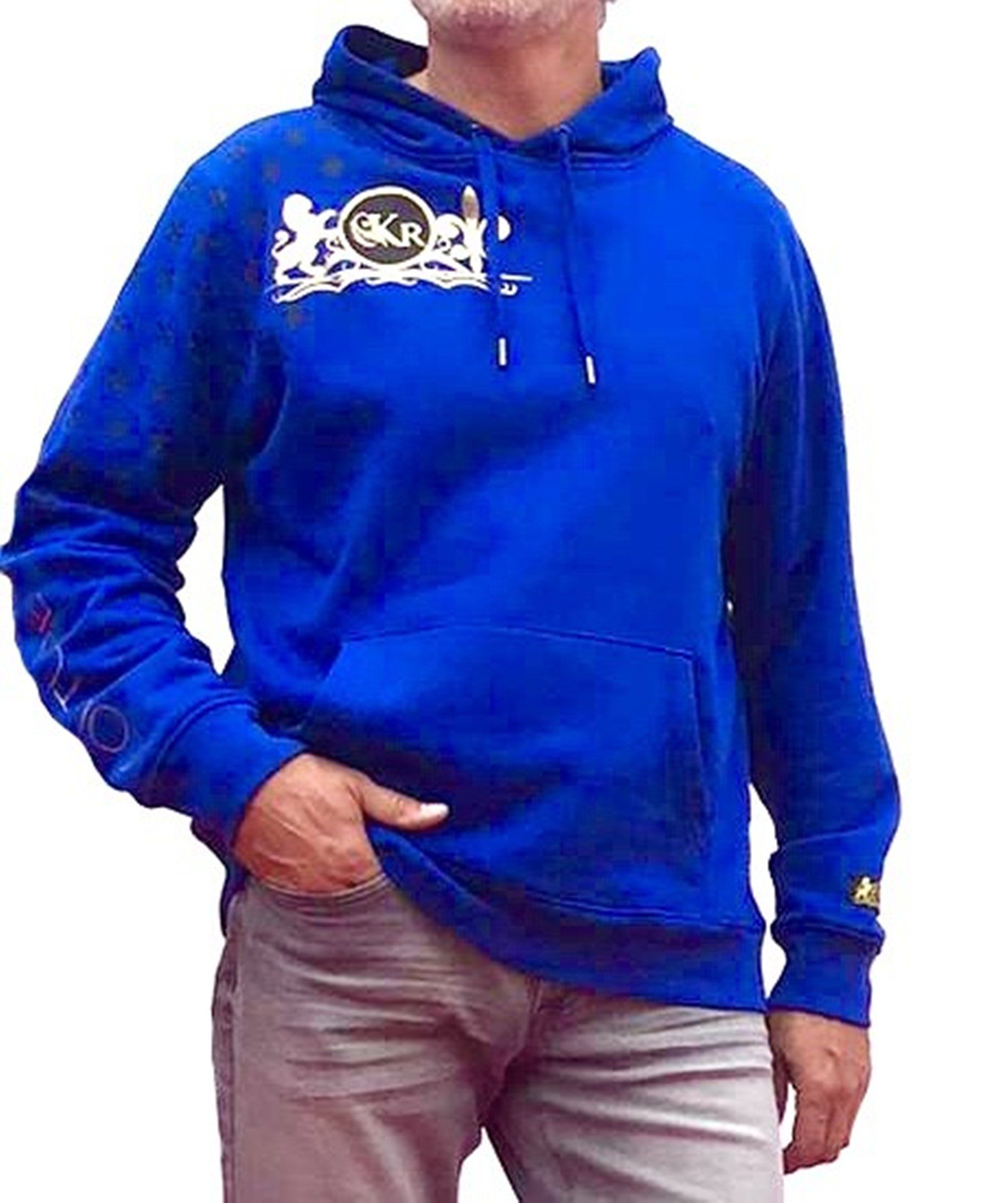 KR-Industries Hoodie Blue exklusiver Designerpullover günstig online kaufen