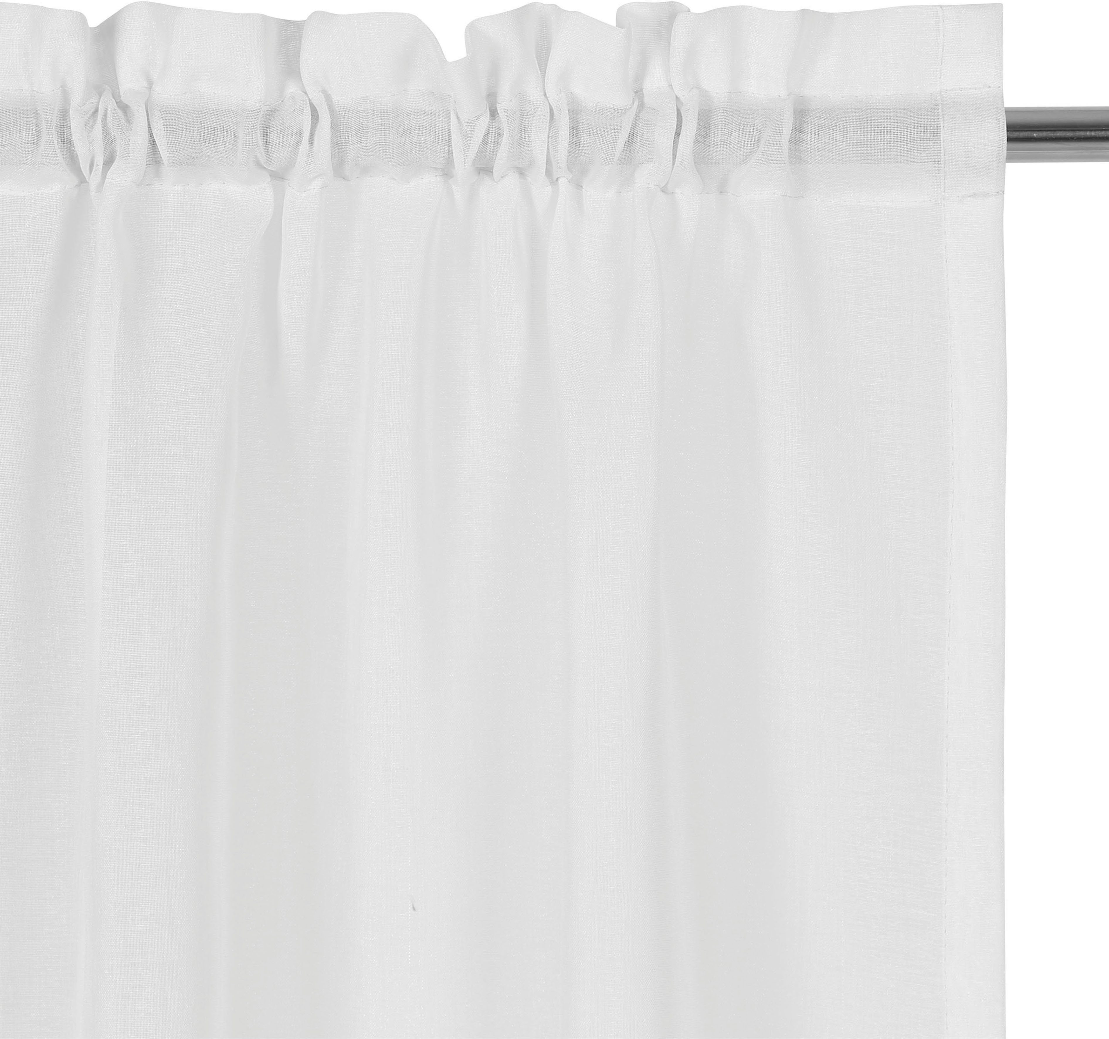 Gardine Dolly, (1 home, Stangendurchzug, Größen grau transparent, Stangendurchzug transparent, gemustert, my Polyester, gewebt, St), verschiedene