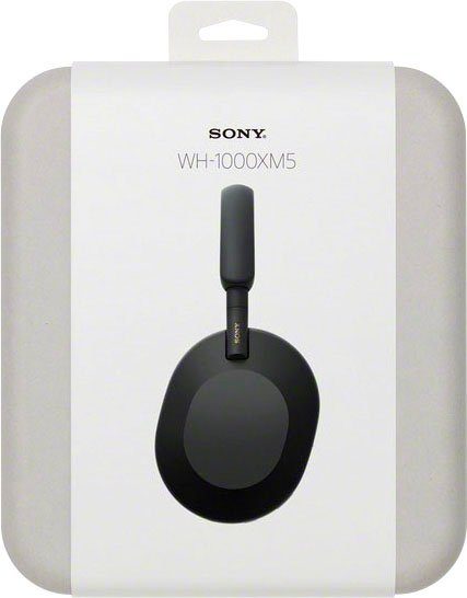 Sony WH1000XM5 kabelloser Kopfhörer Schwarz Multi-Point-Verbindung, (Freisprechfunktion, Hi-Res, Rauschunterdrückung, Noise-Cancelling, Sprachsteuerung)