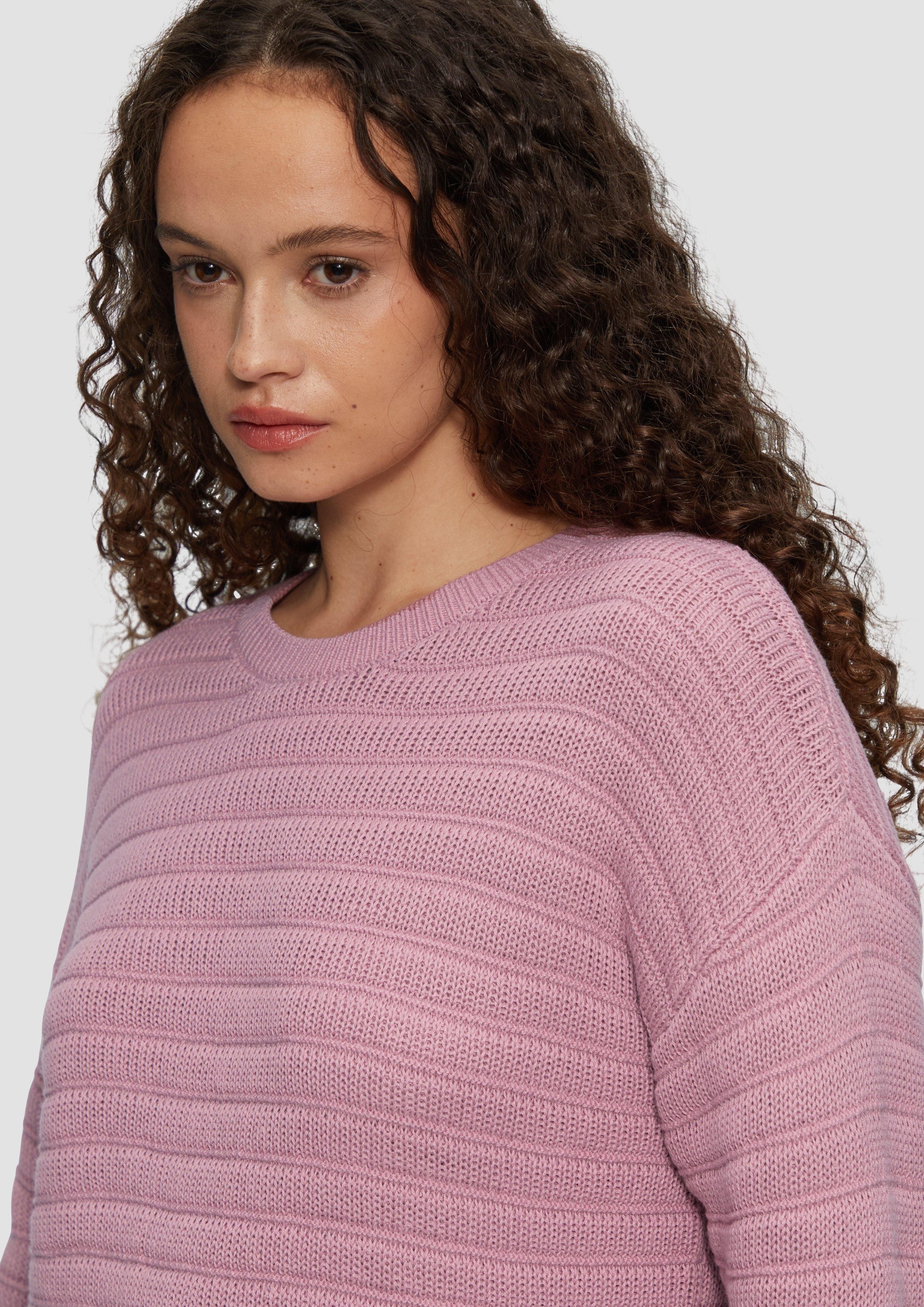 QS Strickpullover Strickpullover mit Strukturmuster günstig online kaufen