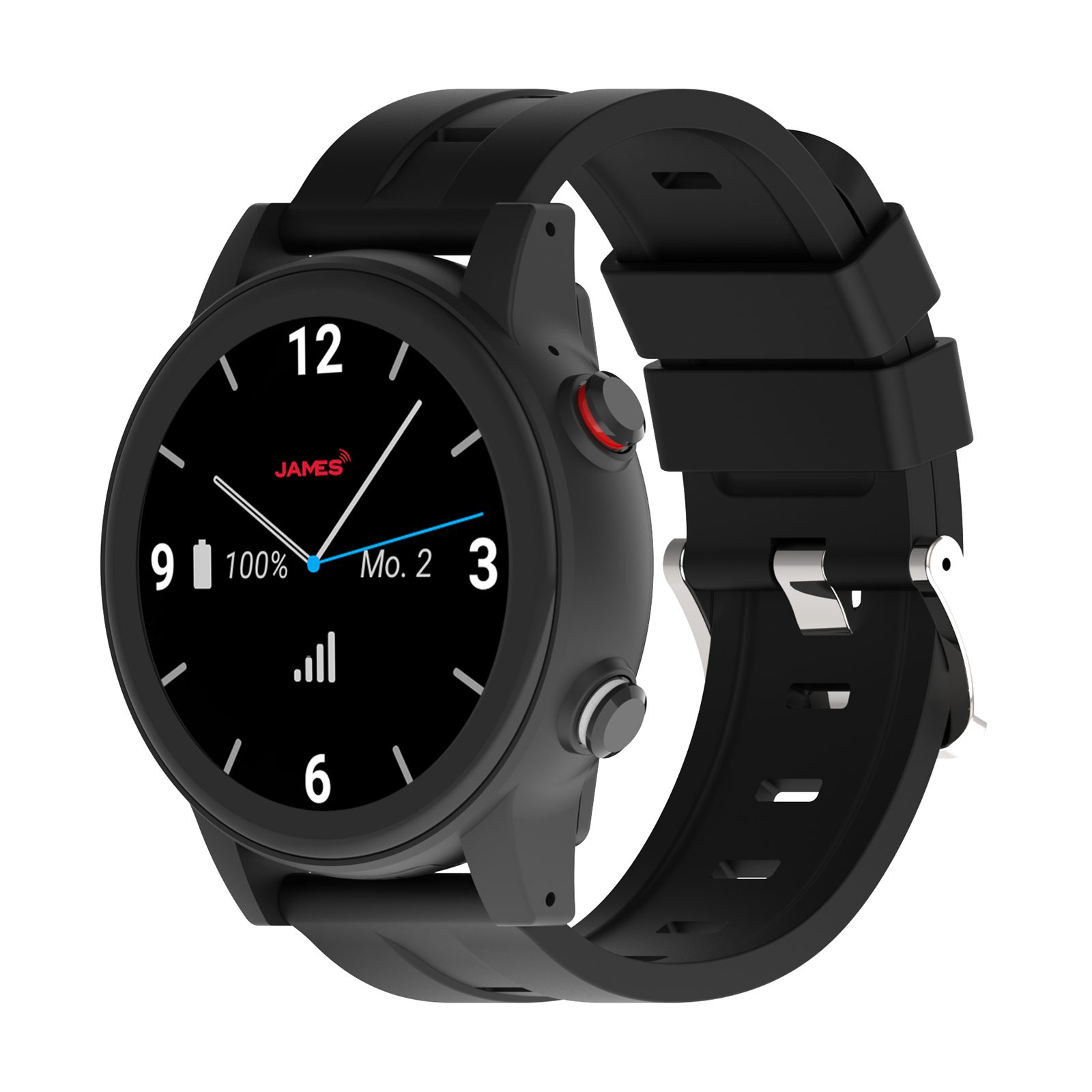 james R9 Seniorenuhr Gesundheitsuhr Fitnessuhr Notrufuhr mit SOS Knopf Smartwatch