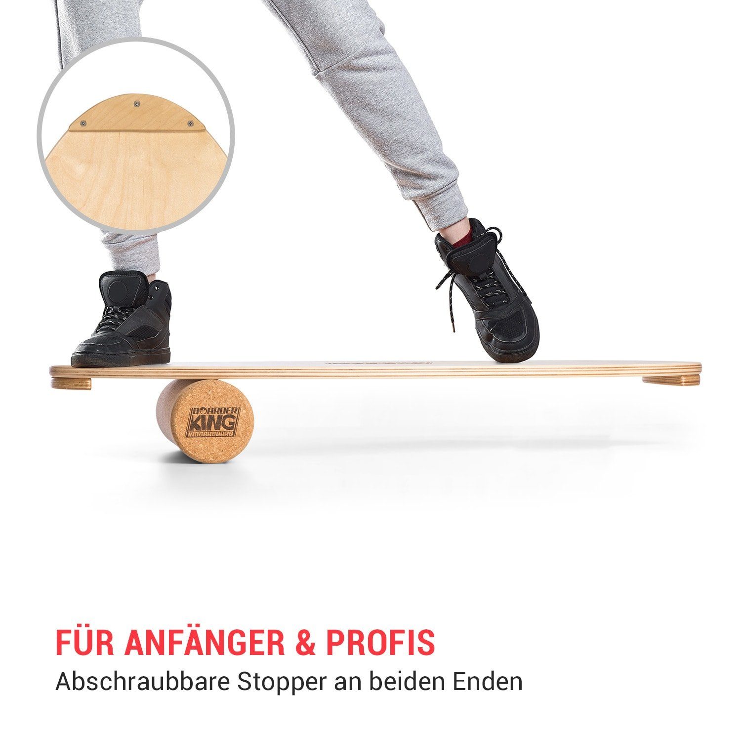 BoarderKING Indoorboard Allrounder Gleichgewichtstrainer