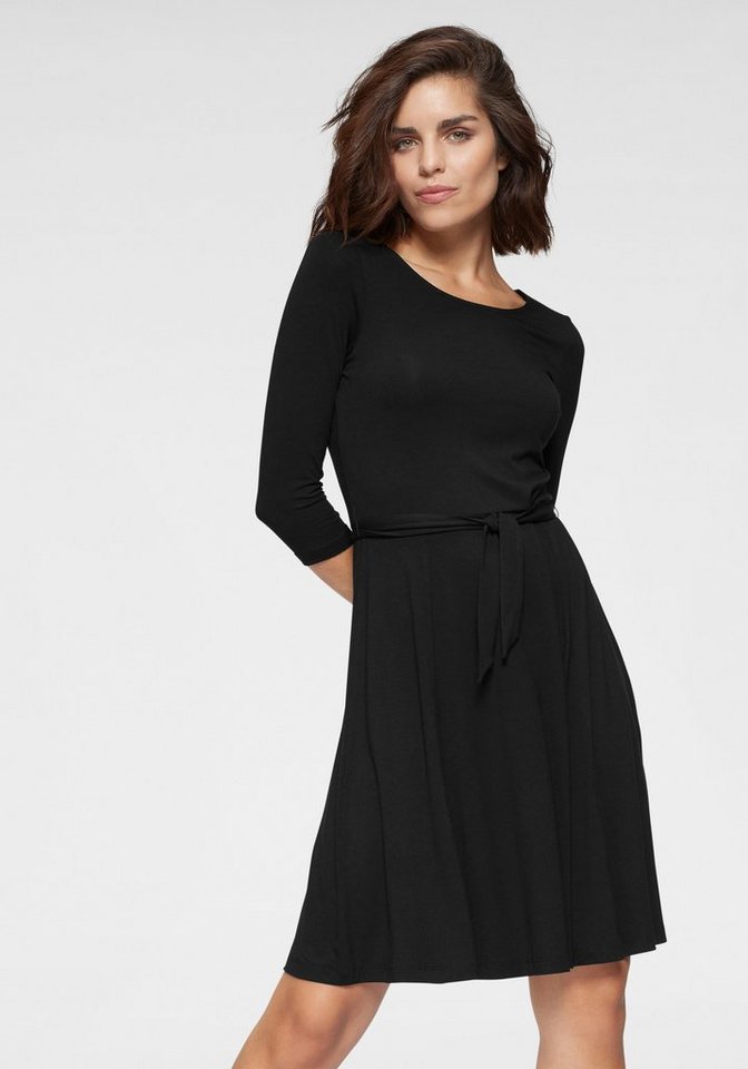 Tamaris Jerseykleid mit Bindegürtel in