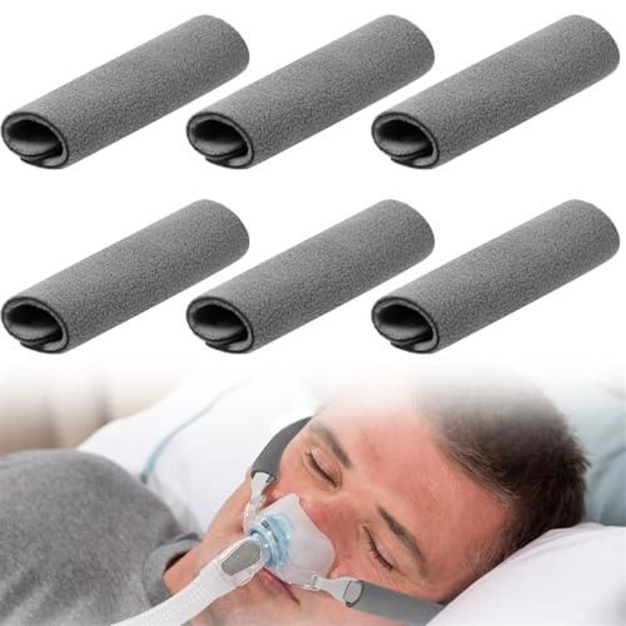 FELIXLEO Kniebandage CPAP Gurtbezüge 12Stk Polster Gesichtspads Zubehör gegen Rote Flecken (1-tlg)
