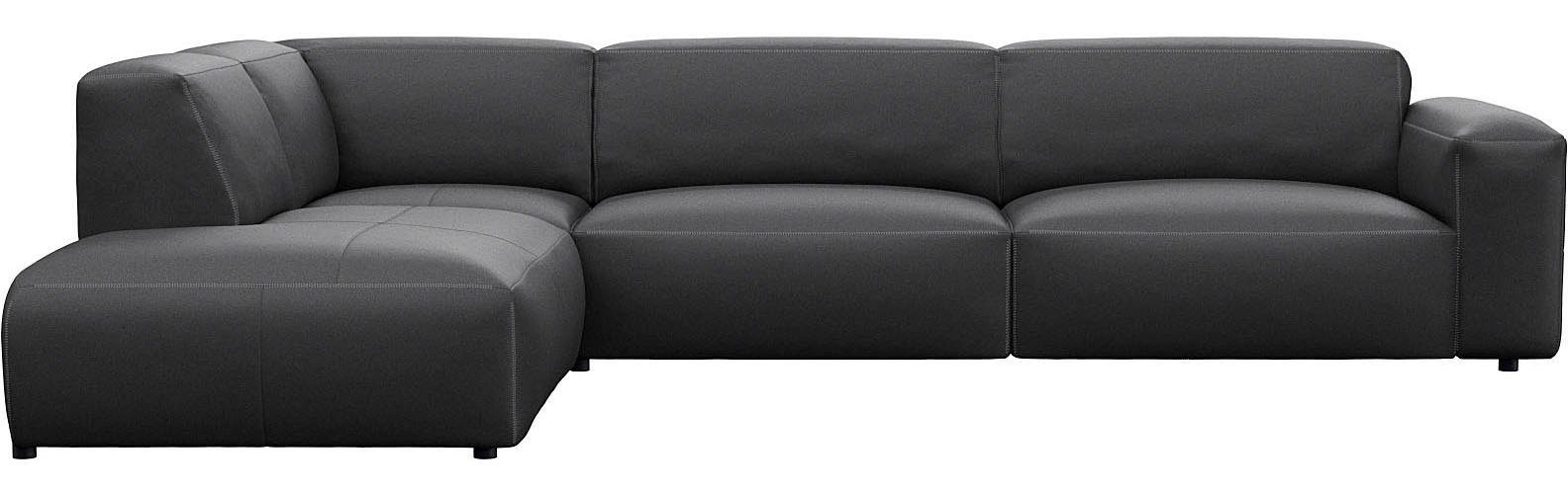 FLEXLUX Ecksofa Lucera, super bequem durch hochwertigen Sitzaufbau mit Kaltschaum, modern & anschmiegsam, L-Form, Designsofa