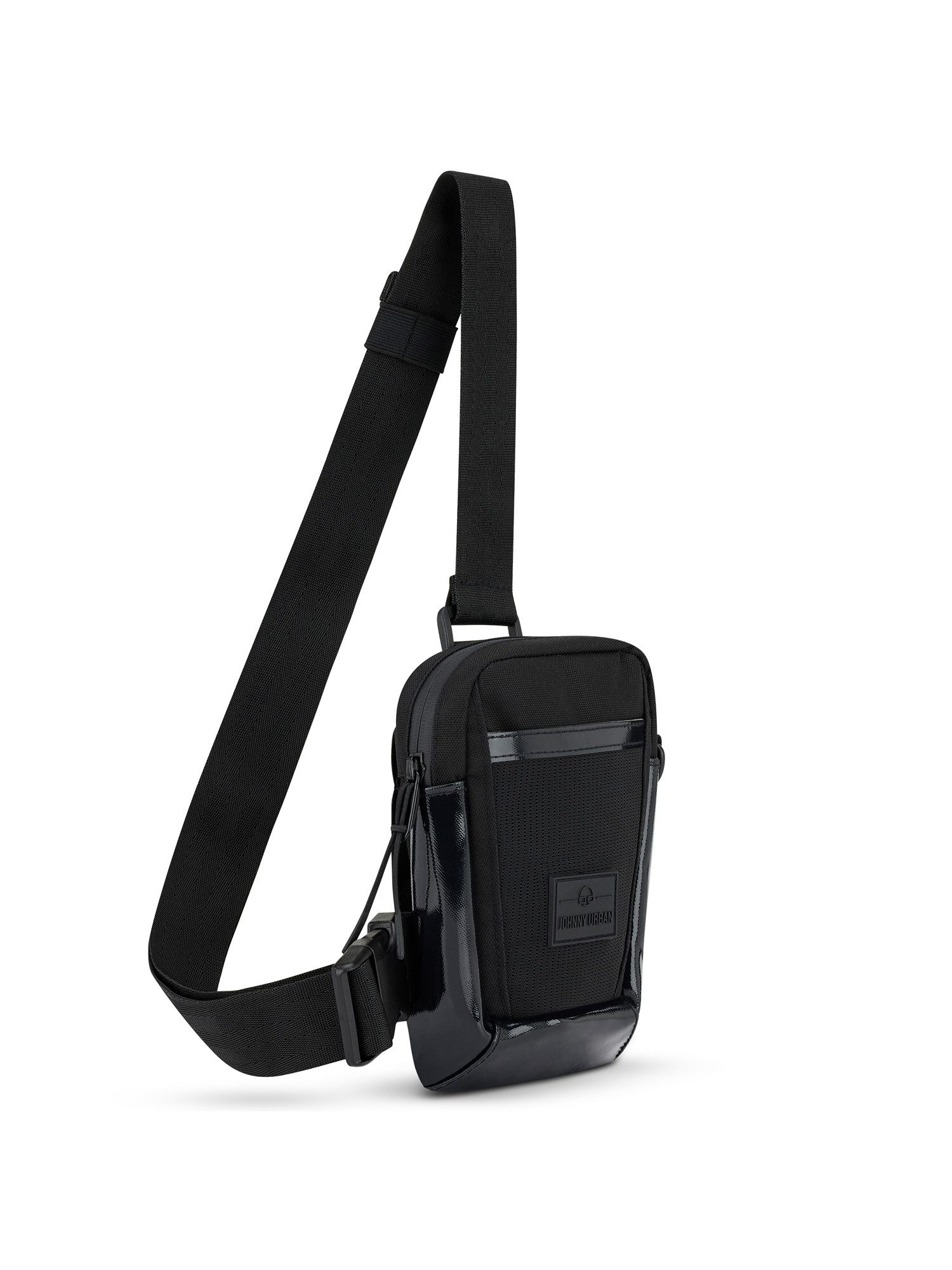Johnny Urban Umhängetasche Lex Front Pack Brusttasche, Sling Bag, Kleine Handytasche in Lack-Optik, Wasserabweisend