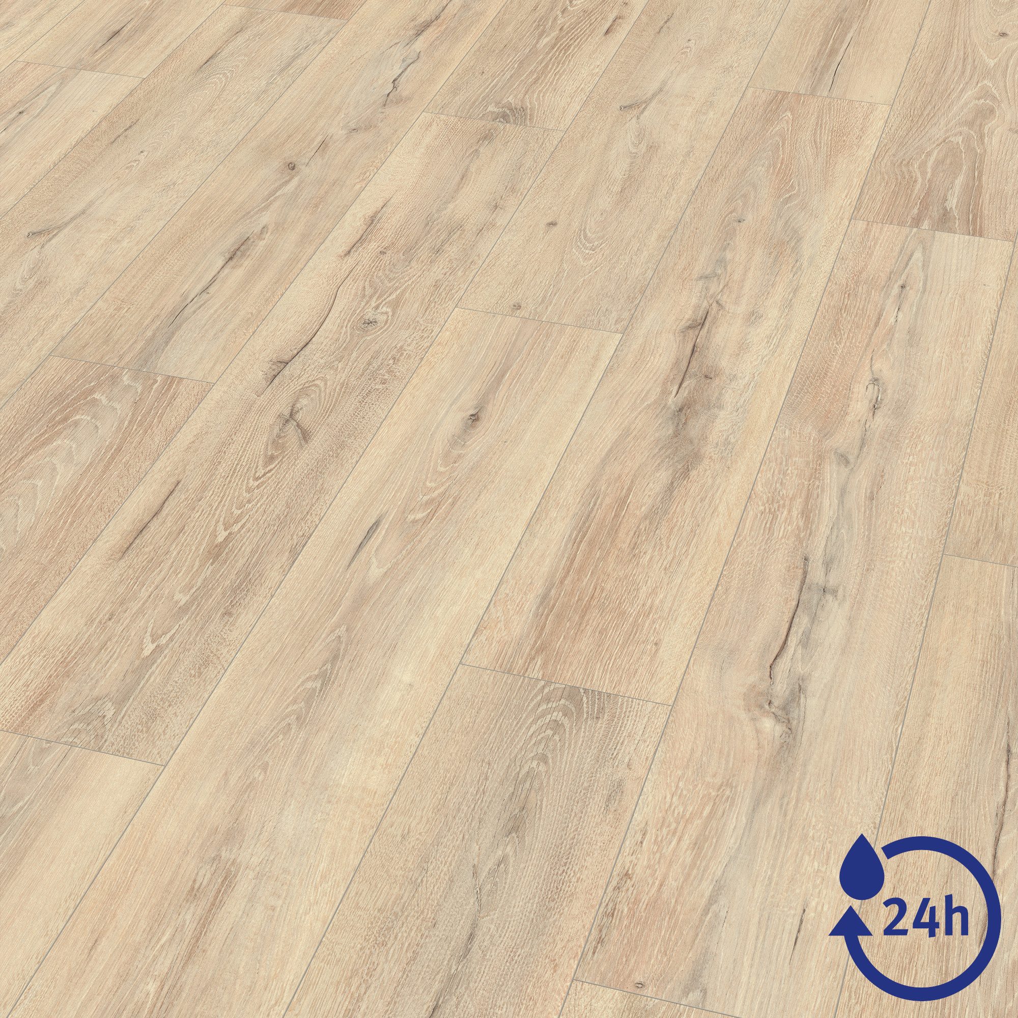 EGGER Laminat NatureSense Aqua EL2416 Melba Eiche beige, (8mm, 1,995m), Was günstig online kaufen