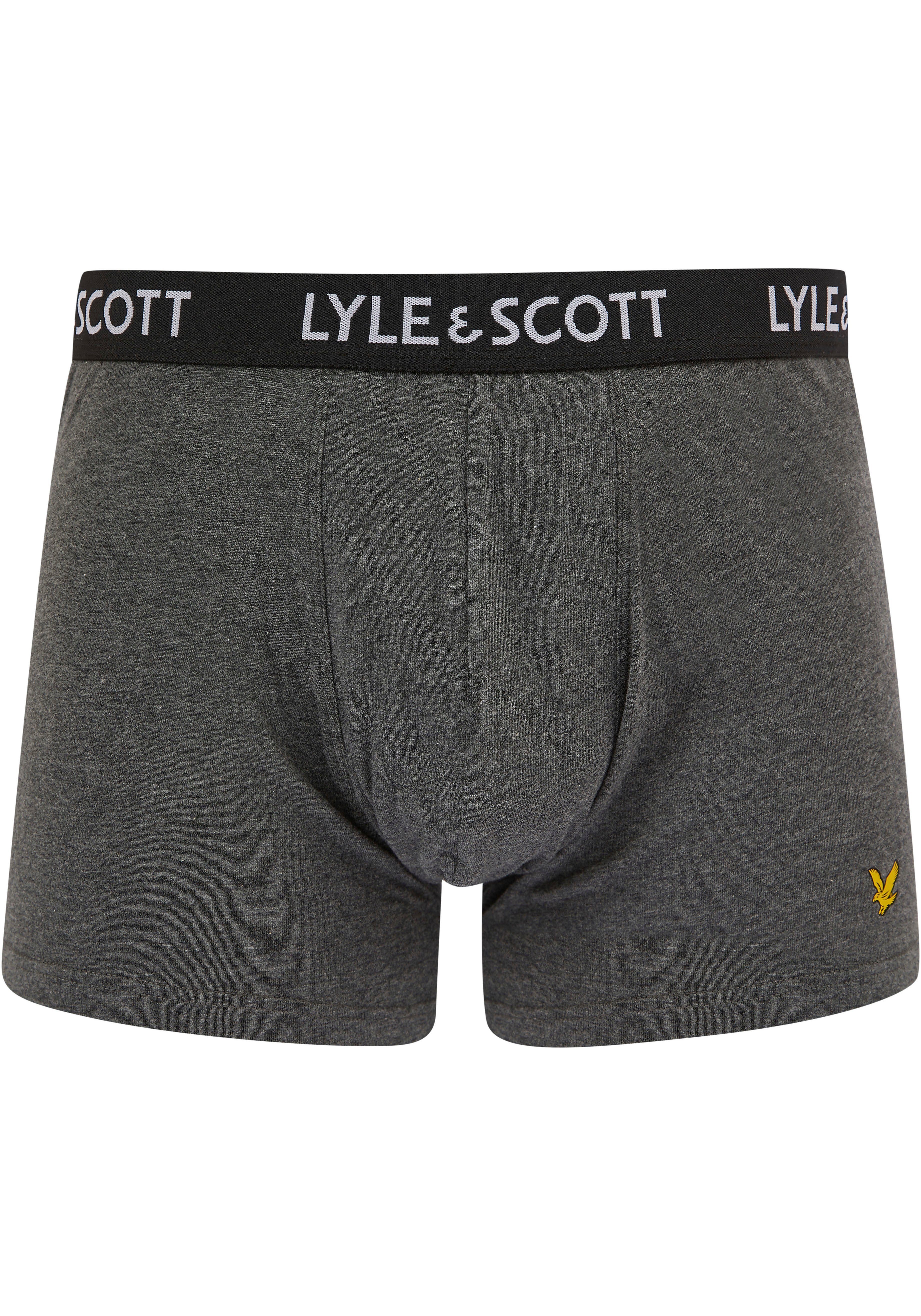 Lyle 5-St) marl/peacoat Boxershorts white/light marl/dark mit Logo-Elastikbund Scott black/bright & grey grey (Packung,