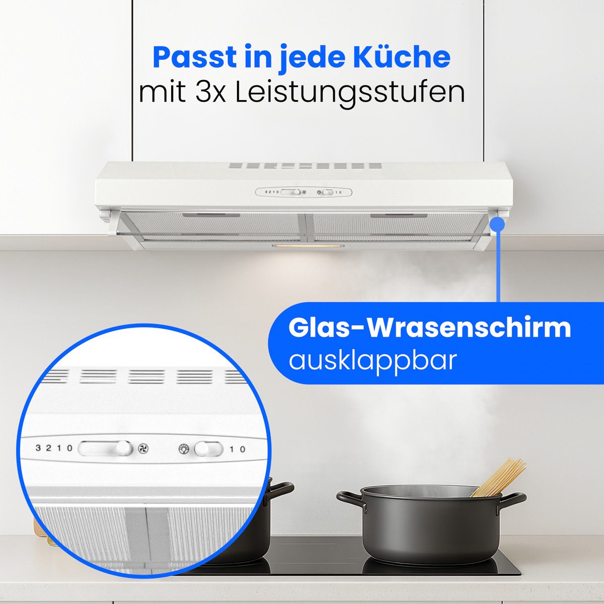 BOMANN Unterbauhaube DU 623.3 DU 623.3, Dunstabzugshaube 60cm Unterbau, Umluft und Abluft