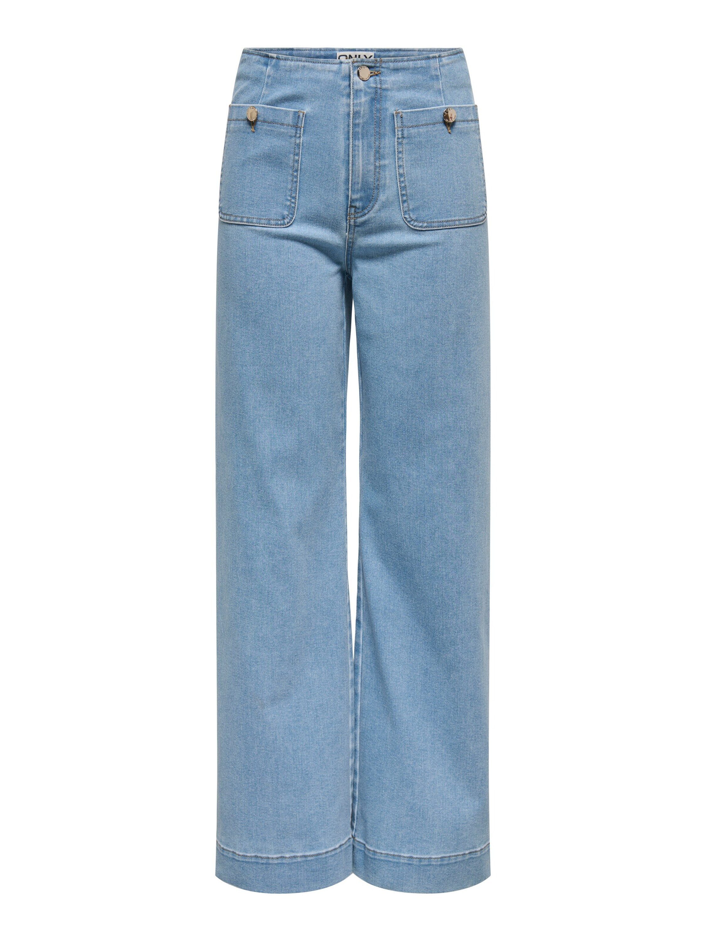 High-waist-Jeans ONLMADELINE HW WD POCKET DNM GUA221 NOOS
