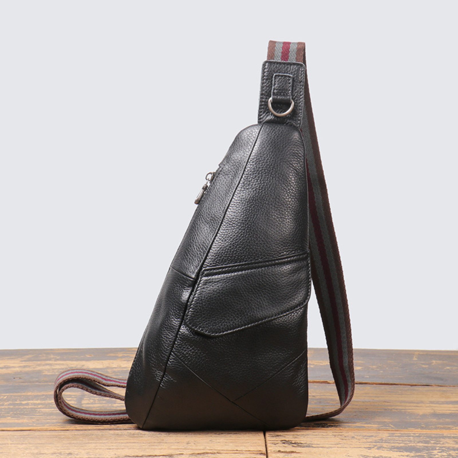 Umhängetasche Herren Leder Umhängetasche Crossbody Schultertasche Brusttasche