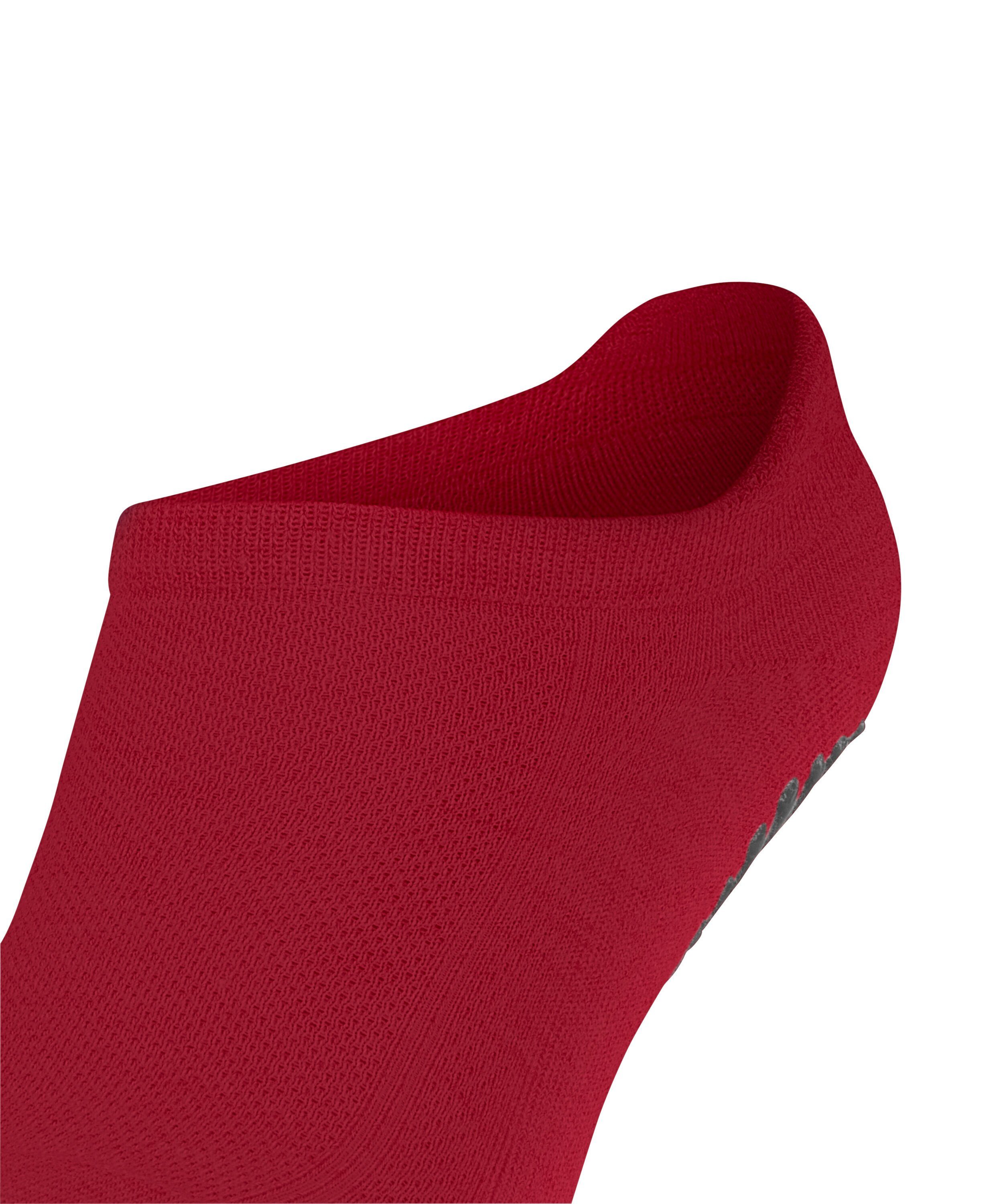 (1-Paar) auf (8074) Sohle rutschhemmendem Noppendruck Cool pepper FALKE red der Sneakersocken mit Kick