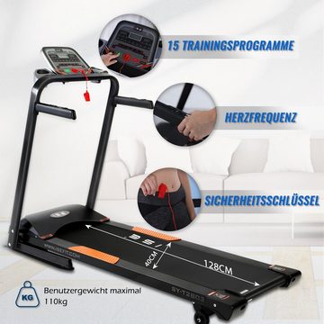 ISE Laufband Elektrisches klappbares Laufband,0-14km/h,15Trainingsprogramme SY-2803