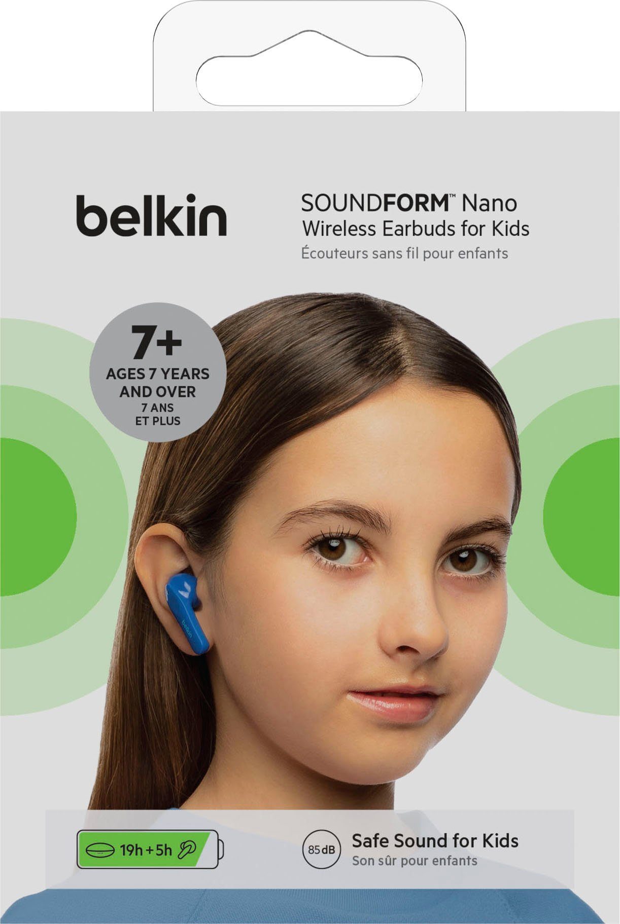 (auf Kopfhörer - begrenzt; NANO wireless 85 SOUNDFORM In-Ear-Kopfhörer dB Belkin Kopfhörer) Kinder blau am