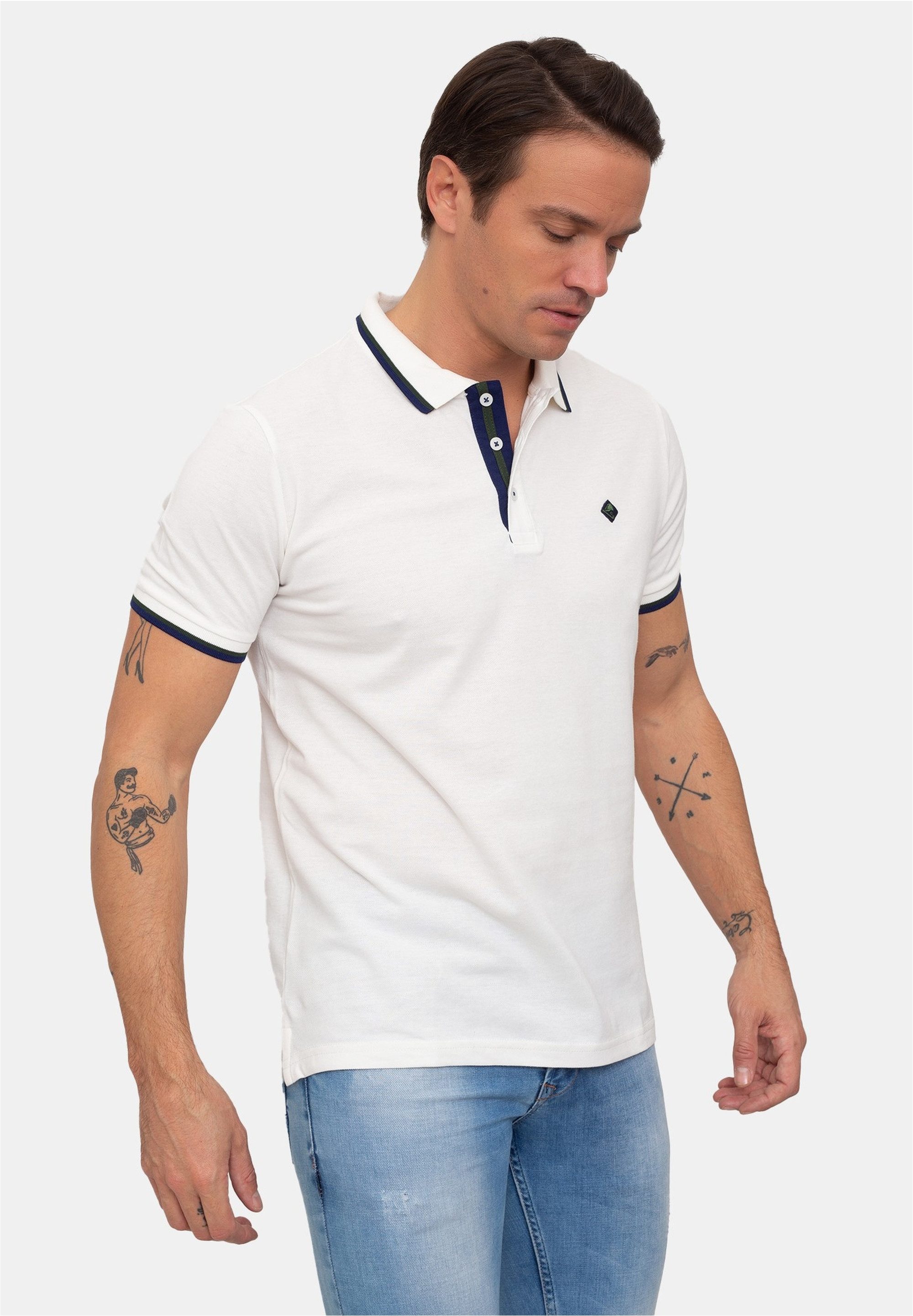 SIR RAYMOND TAILOR Poloshirt mit klassischem Kragen und kurzer Knopfleiste günstig online kaufen
