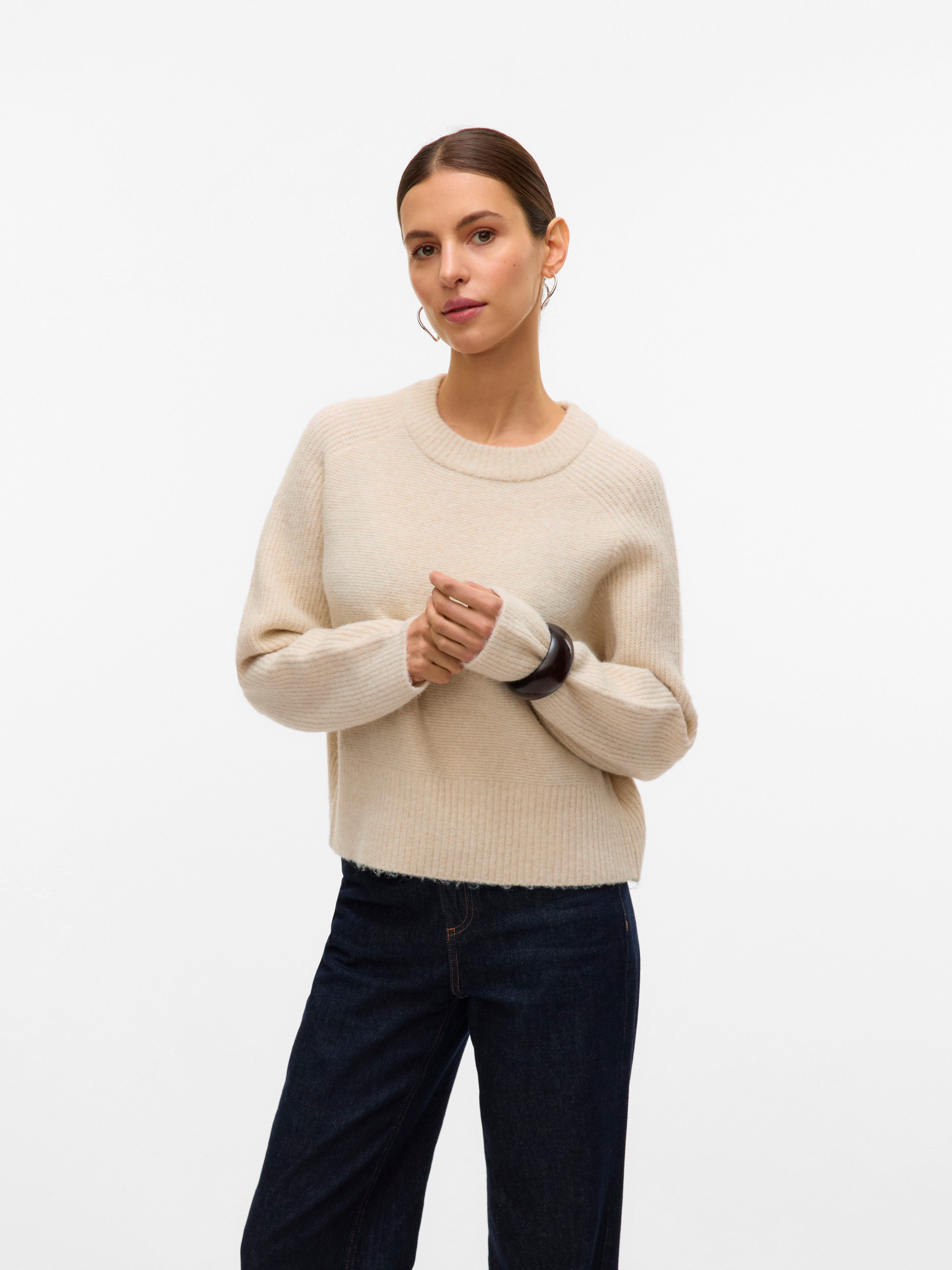 Vero Moda Strickpullover VMBANG LS O-NECK PULLOVER BOO günstig online kaufen