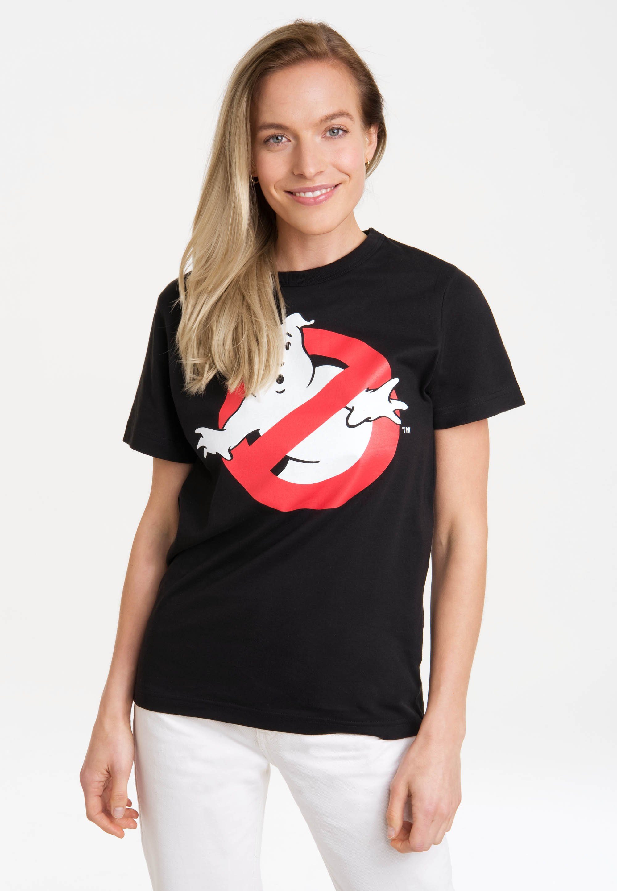 mit LOGOSHIRT lizenziertem Ghostbusters Print T-Shirt Logo