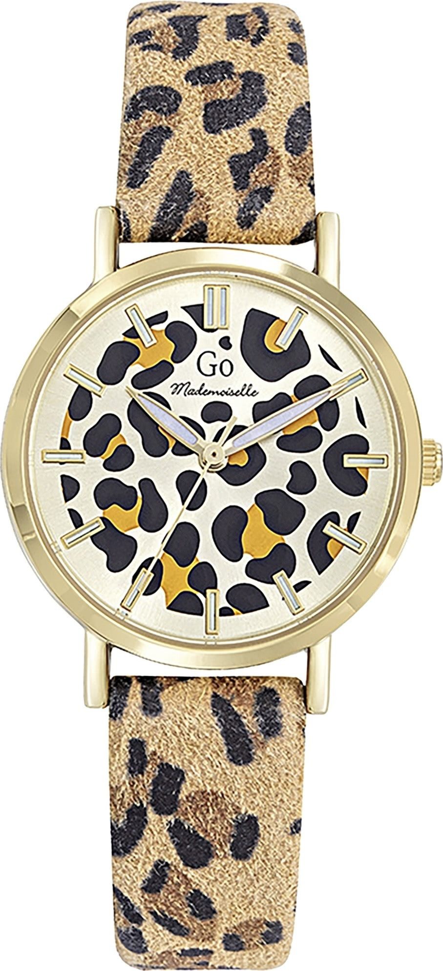 Girl Only Quarzuhr Girl Only GO Damen Armbanduhr, (Analoguhr), Damenuhr GO braun, mehrfarbig, klein 30mm Lederarmband, Fashion-Style