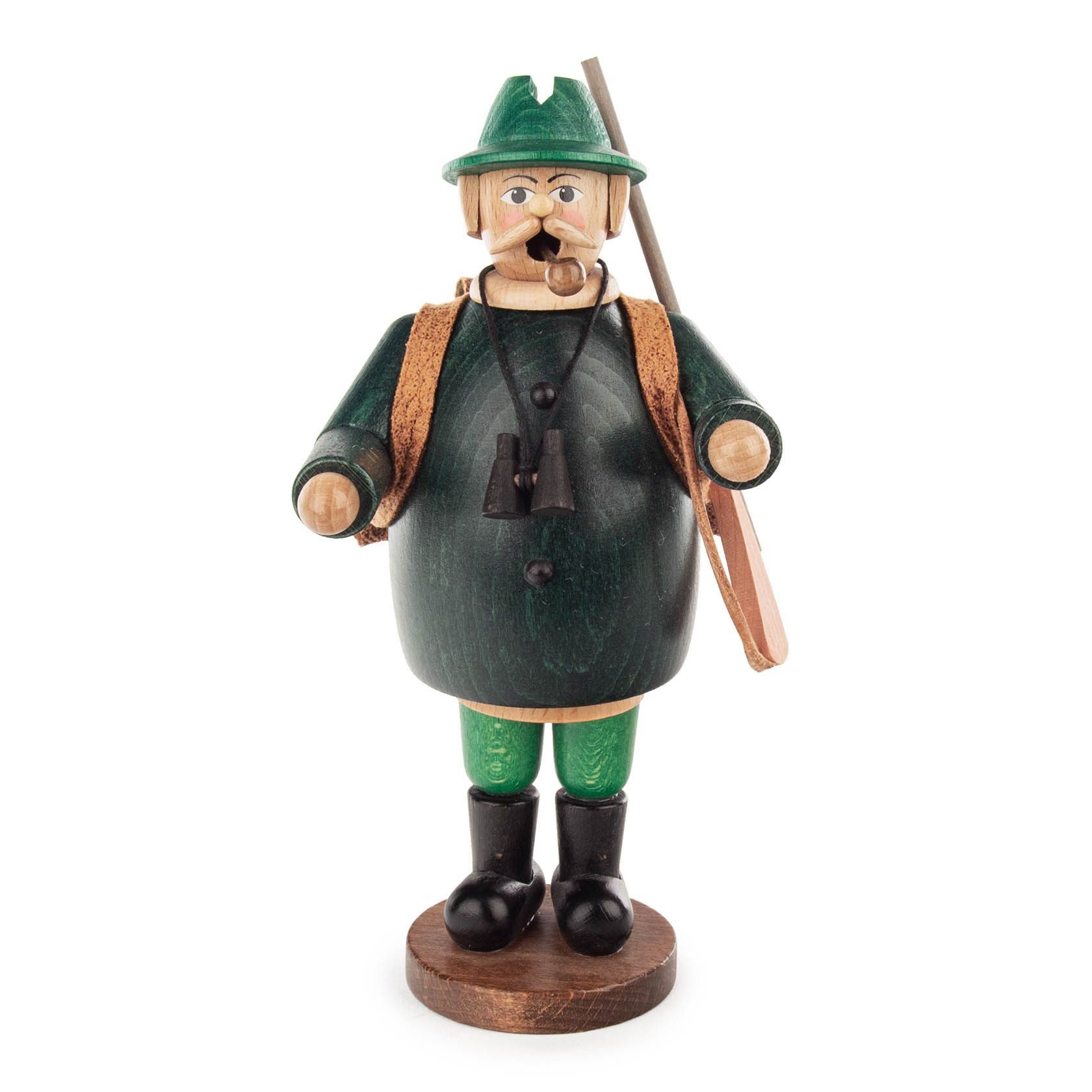 Dregeno Erzgebirge Räuchermännchen Räuchermann Förster mit Gewehr BxHxT 10,5x20x10,5cm NEU