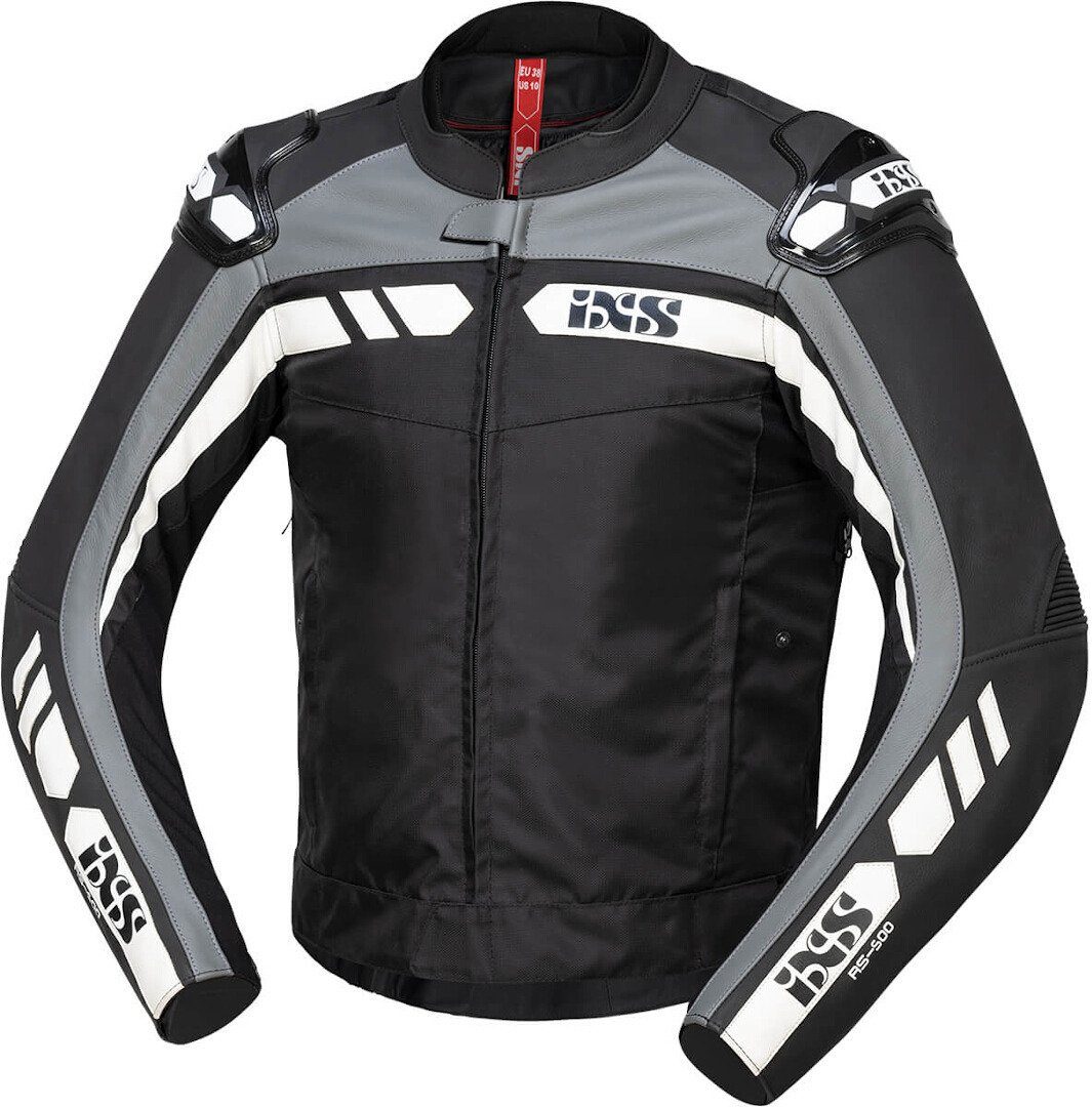 RS-500 Textiljacke Motorrad 1.0 Black/Grey/White Motorradjacke IXS