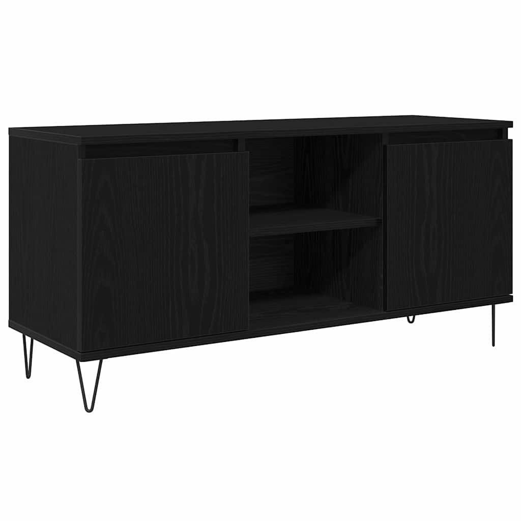 vidaXL TV-Schrank TV-Schränk Schwarz Eichen-Optik 104 x 35 x 50 cm Holzwerk günstig online kaufen