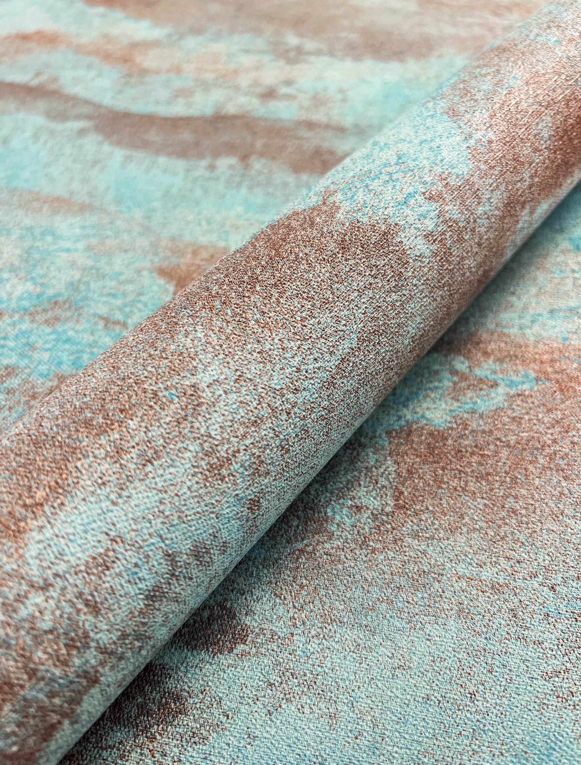 Newroom Vliestapete Mislav Light Blue Tapete Glanztapete Unifarbe,Glitzer,M günstig online kaufen