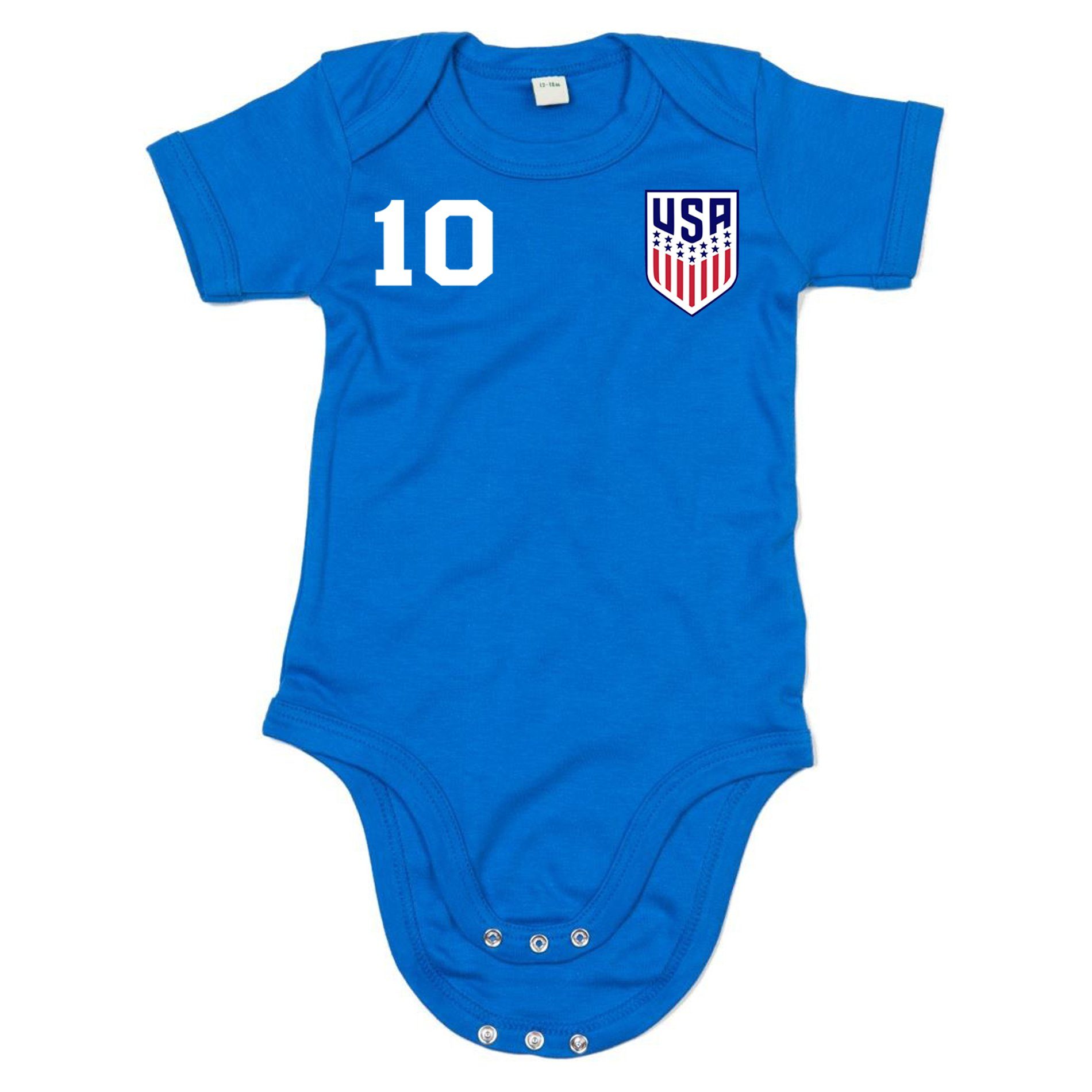 Blondie & Sport Copa USA WM Brownie Kinder Staaten Baby Vereinigte Strampler Trikot Fußball