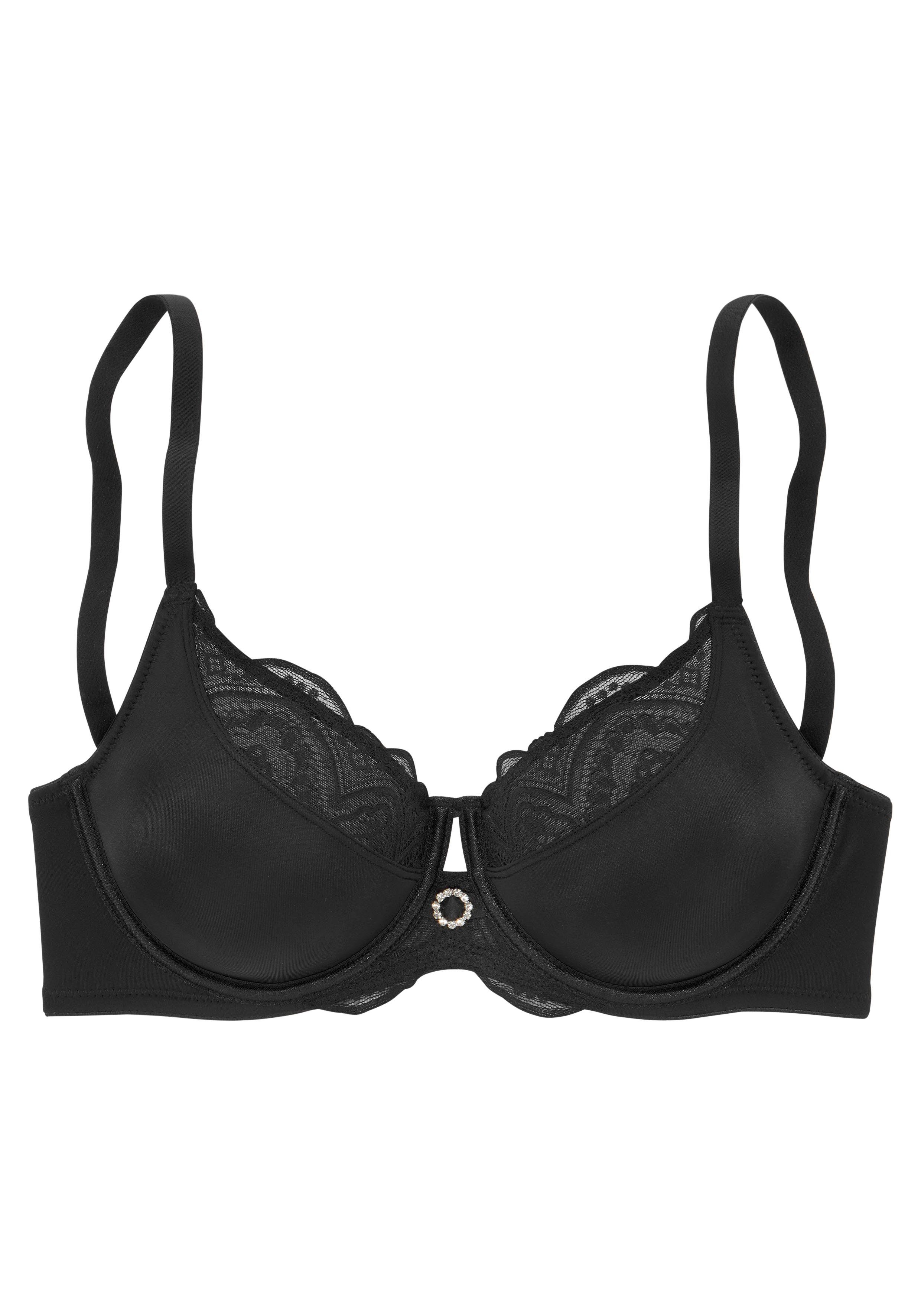 Nuance by Lascana Minimizer-BH mit Bügel & hübschem Schmuckaccessoire – ideal für große Größen – Bild 2 von 5