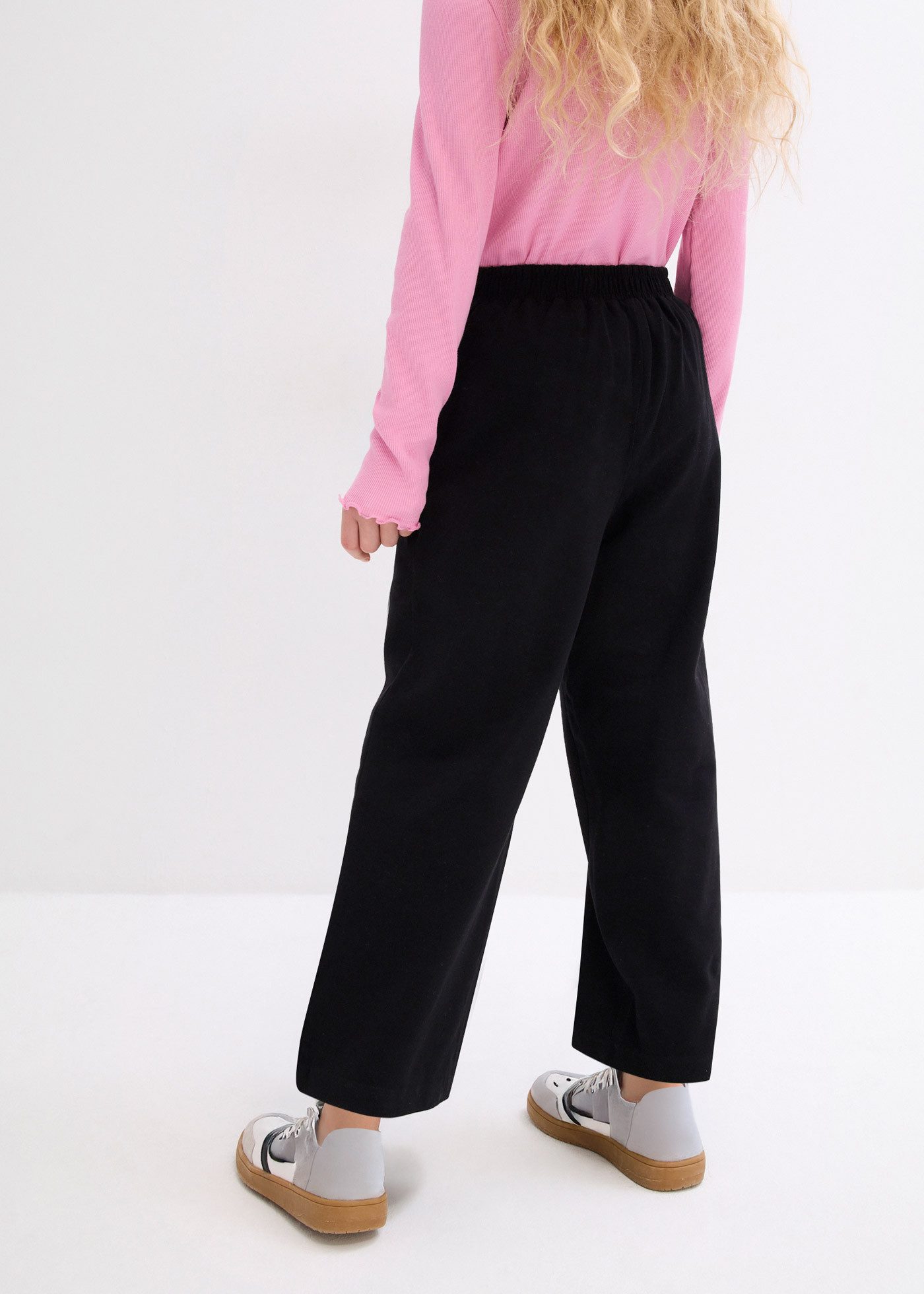 bonprix Culotte lässig, Jersey, mit Elastikbund, weites Beine, Regular Fit