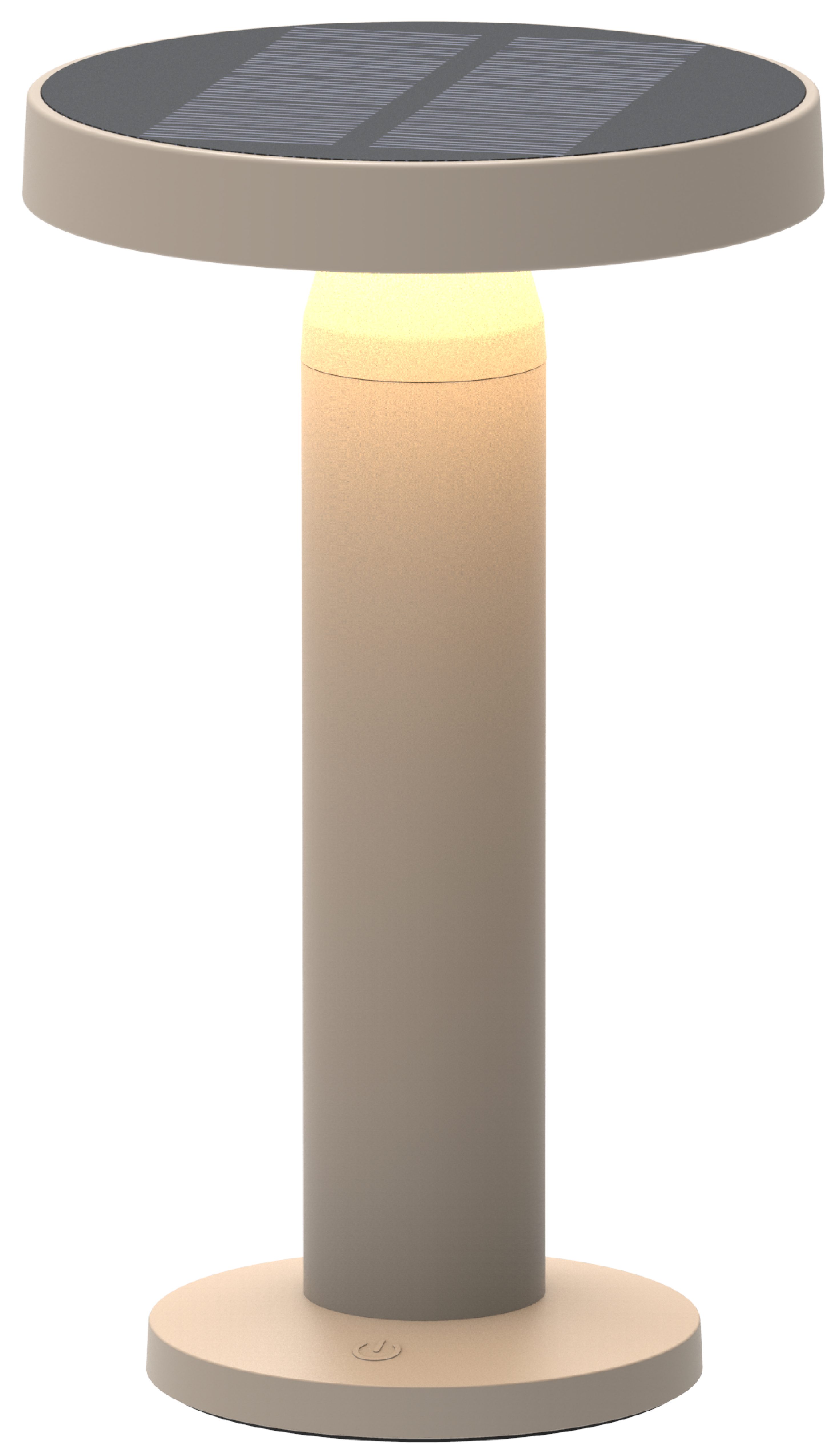 BOLD LED Solarleuchte Solar-Tischlampe, LED fest integriert, 2700K, Touch-Schalter, 6 Std. Nutzung, Stufenlos Dimmbar, IP44-Zertifizit