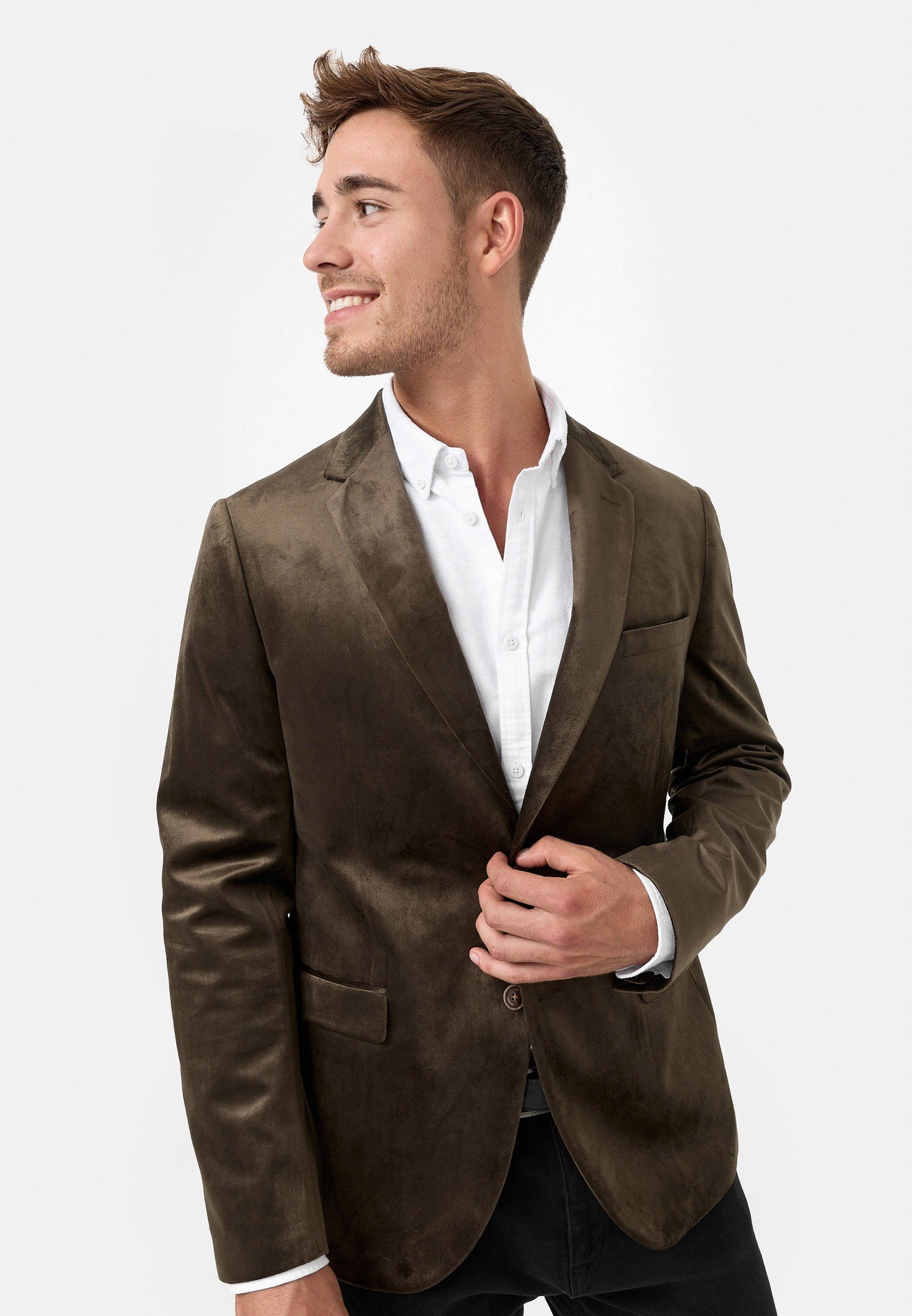 Jeff Anzugsakko Herren George Sakko Herrensakko Jacket aus Samt, mit einem günstig online kaufen