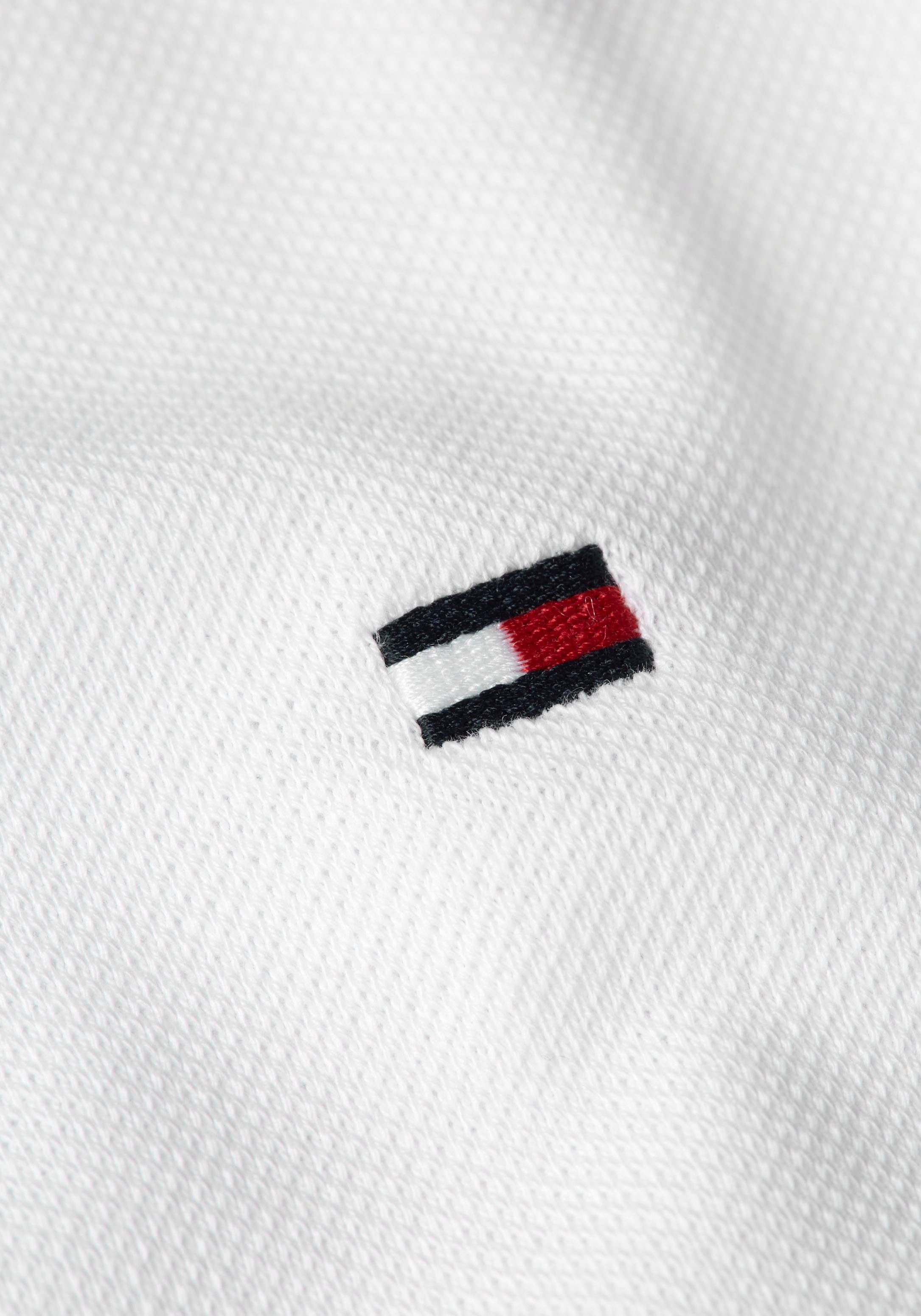 Tommy Hilfiger Poloshirt Details POLO kontrastfarbenen mit SLIM Ärmel am 1985 weiß Kragen und TIPPED RWB