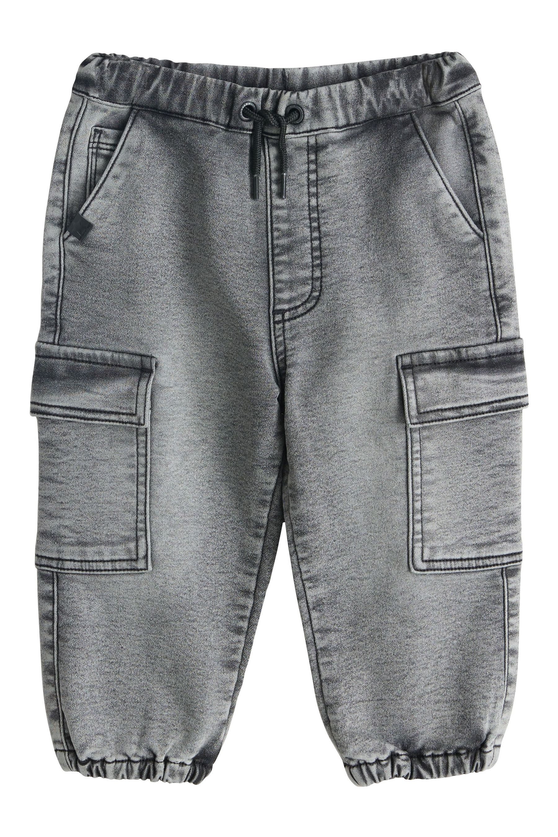 Comfort-fit-Jeans Cargojeans mit weitem Bein