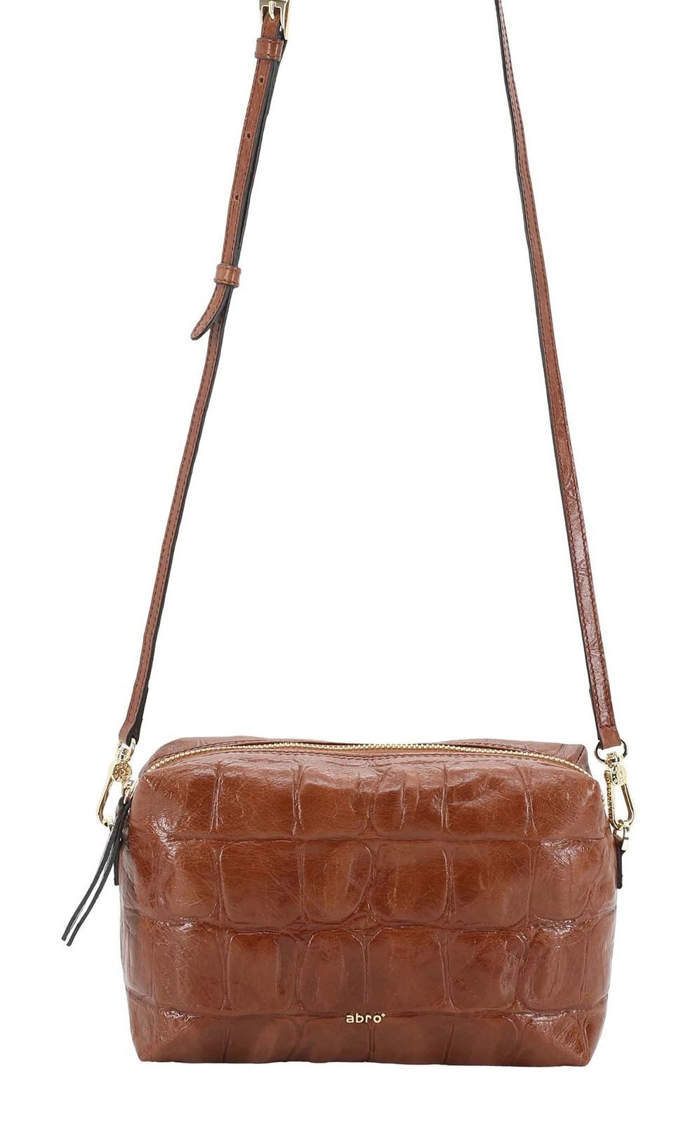 Abro Schultertasche Crossbody Bag Kaia, aus echtem Rindsleder