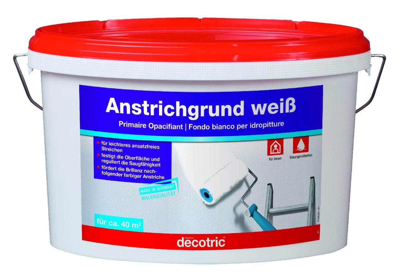 decotric® Grundierfarbe Decotric Anstrichgrund weiß 5 L