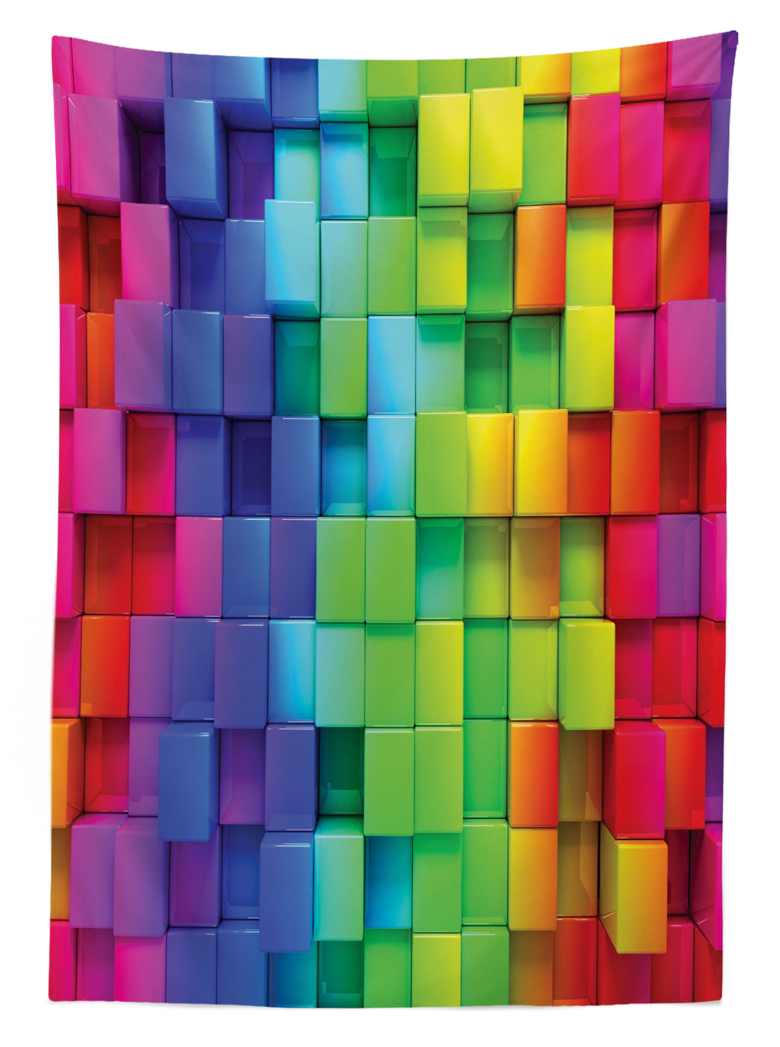 Farbfest Für rainbow Color Tischdecke Abakuhaus Farben, geeignet Außen Bereich den Waschbar Klare Bunt