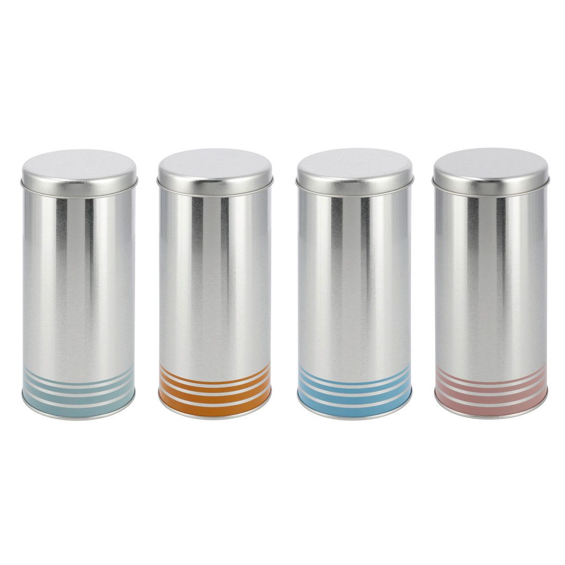 Kaffeedose Kaffeepaddose Vorratsdose Paddose Metall Silber