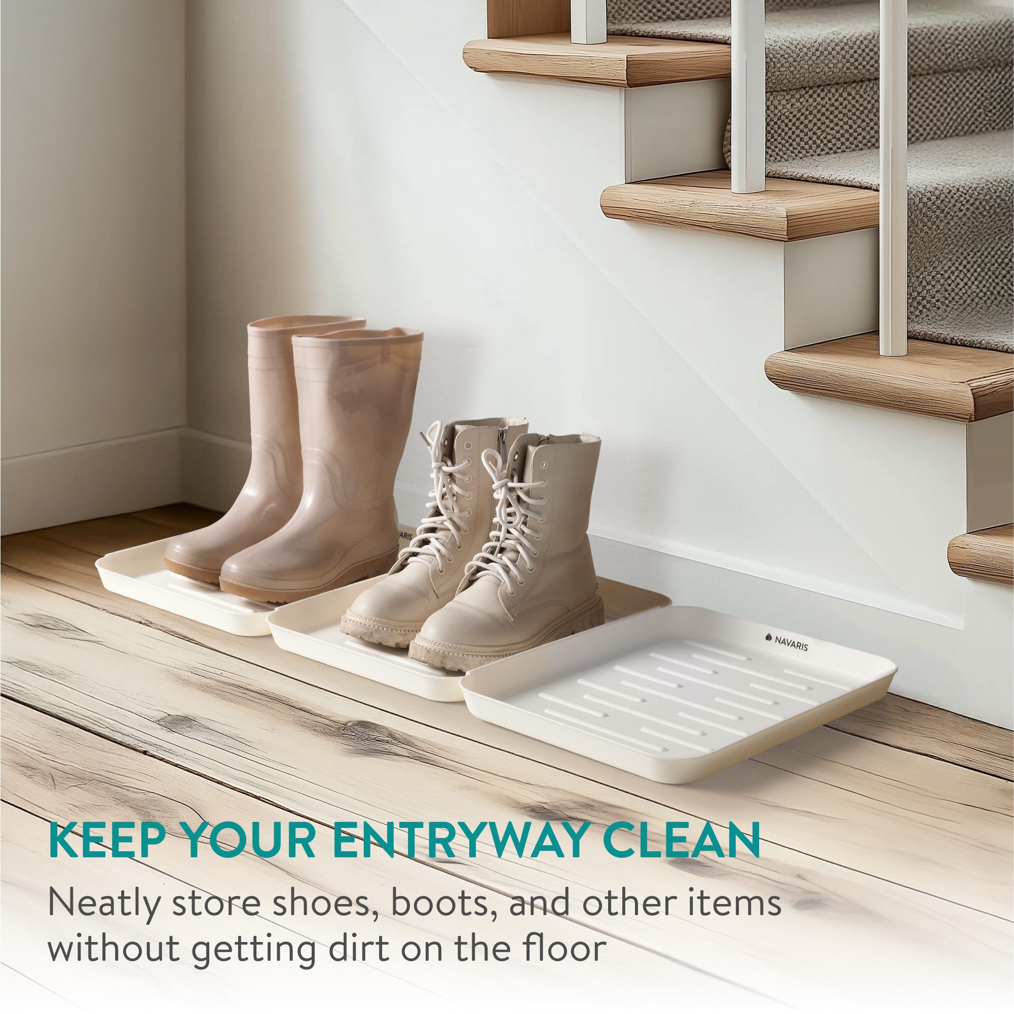 Navaris Schuhregal Schuhabtropfschale - Schuhmatte Abtropfmatte Schuhschale günstig online kaufen